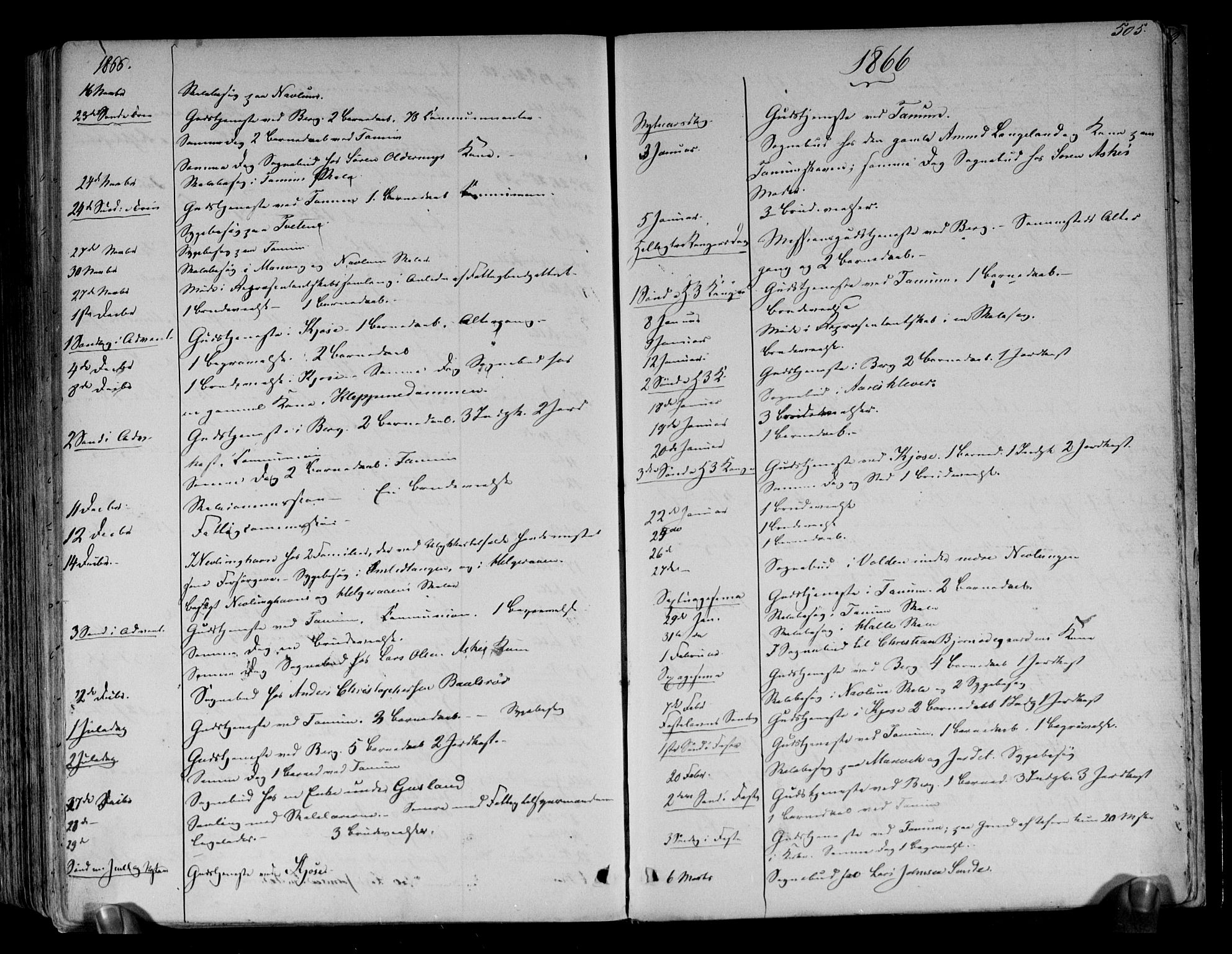 Brunlanes kirkebøker, SAKO/A-342/F/Fa/L0005: Parish register (official) no. I 5, 1862-1877, p. 505