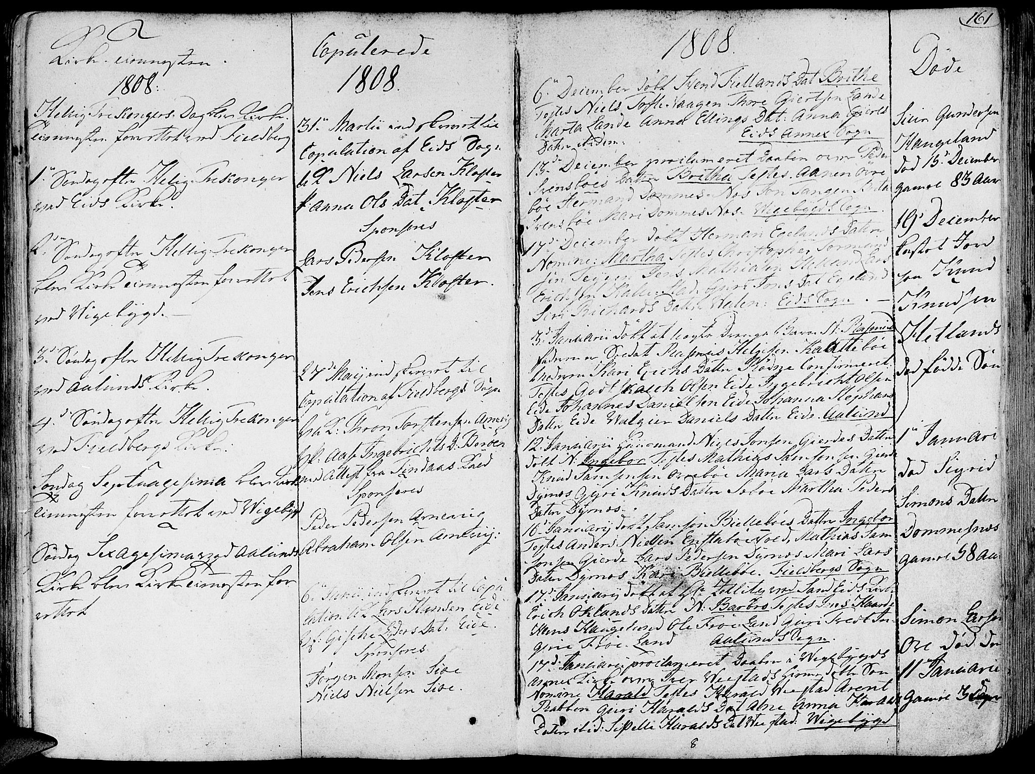 Fjelberg sokneprestembete, AV/SAB-A-75201/H/Haa: Parish register (official) no. A 3, 1788-1815, p. 161