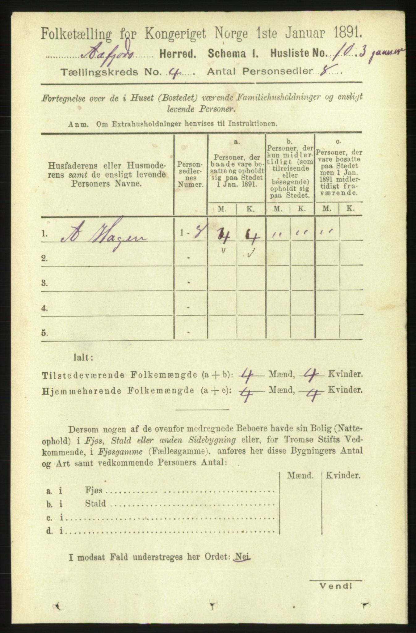 RA, 1891 census for 1630 Åfjord, 1891, p. 751