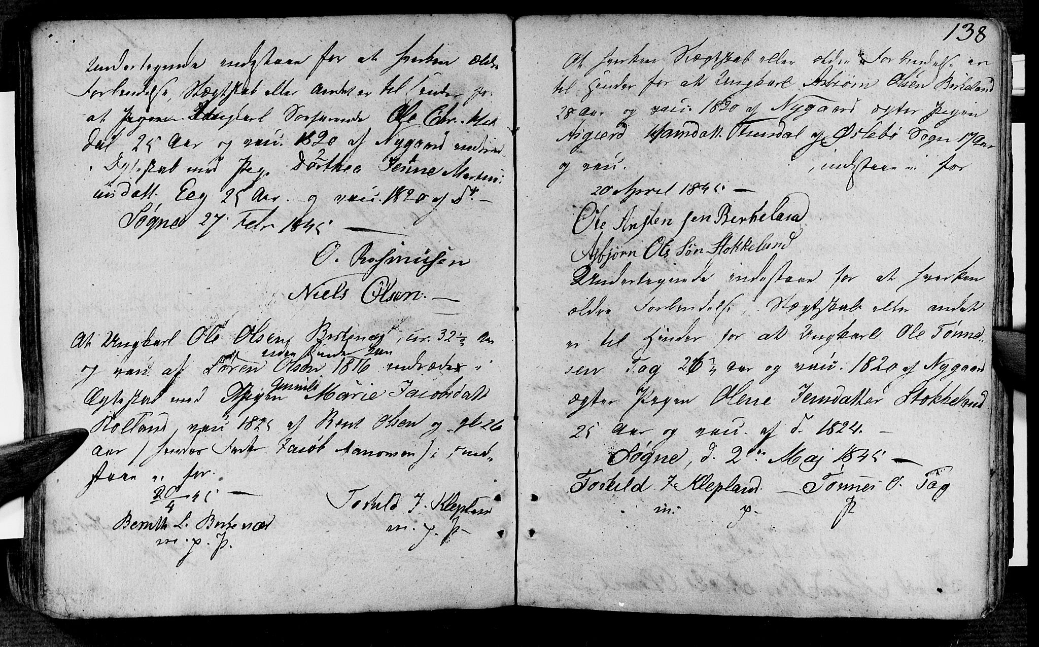 Søgne sokneprestkontor, SAK/1111-0037/F/Fa/Fab/L0007: Parish register (official) no. A 7, 1791-1851, p. 138