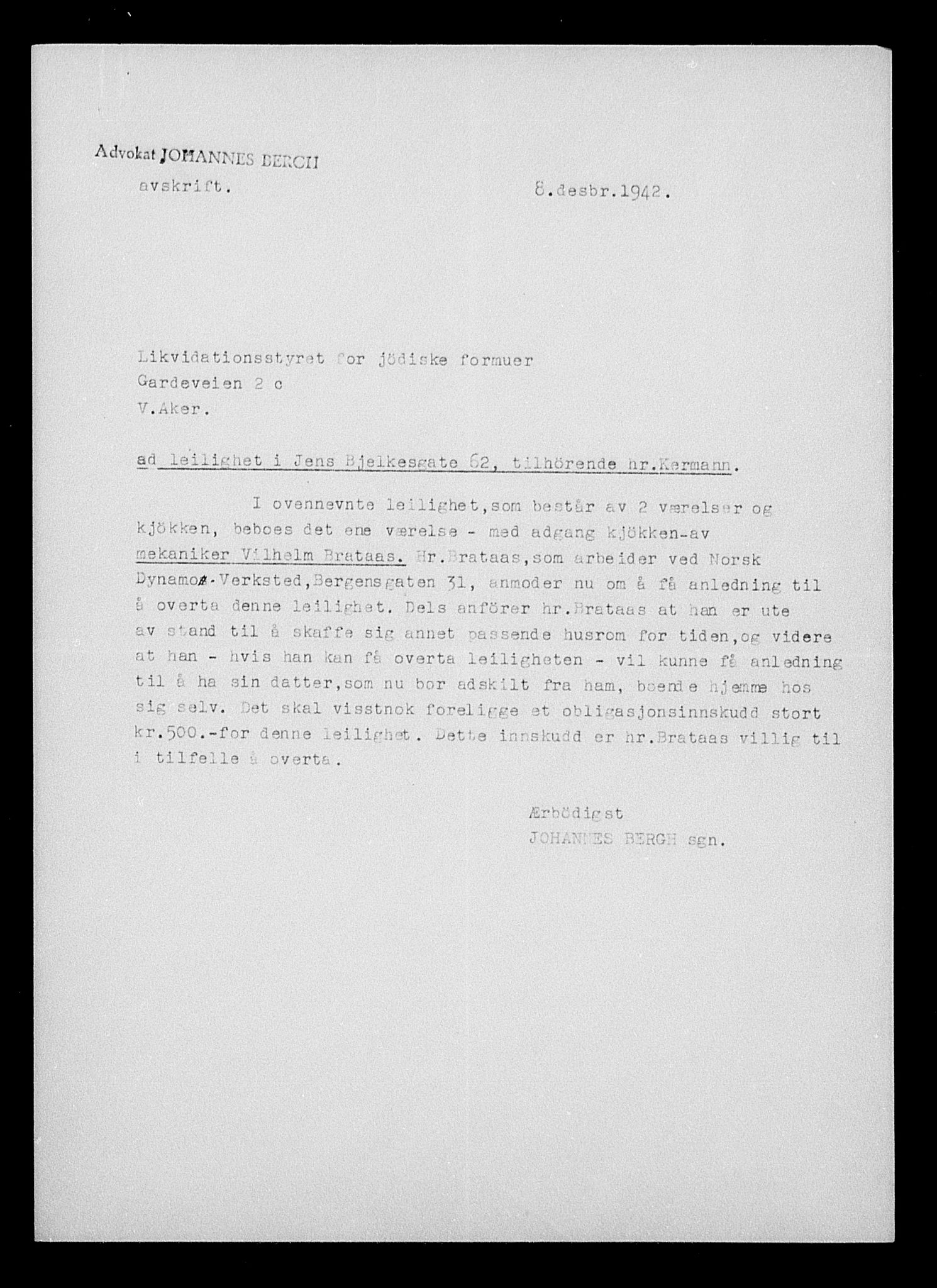 Justisdepartementet, Tilbakeføringskontoret for inndratte formuer, AV/RA-S-1564/H/Hc/Hcc/L0950: --, 1945-1947, p. 727