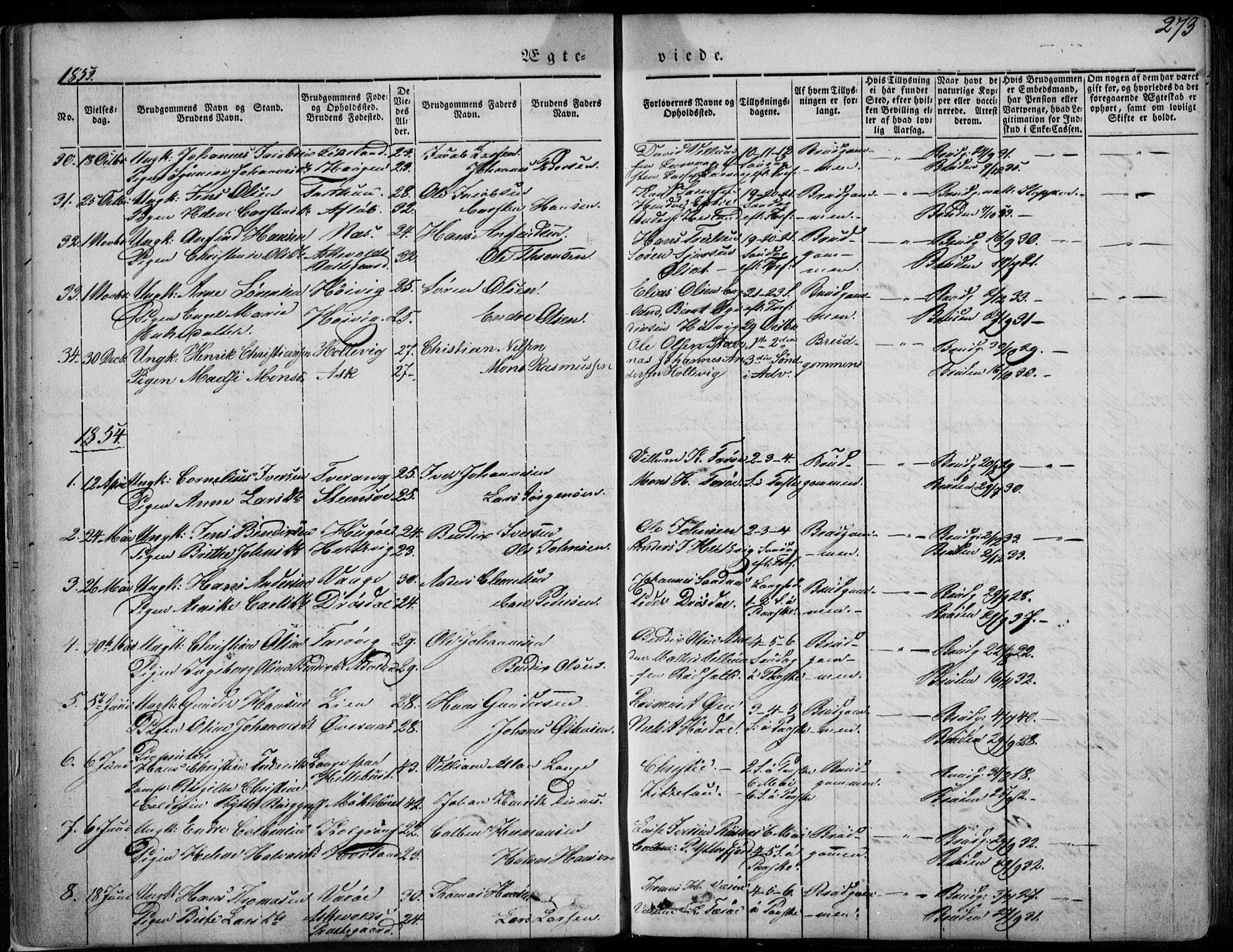 Askvoll sokneprestembete, SAB/A-79501/H/Haa/Haaa/L0011/0002: Parish register (official) no. A 11 II, 1845-1878, p. 273
