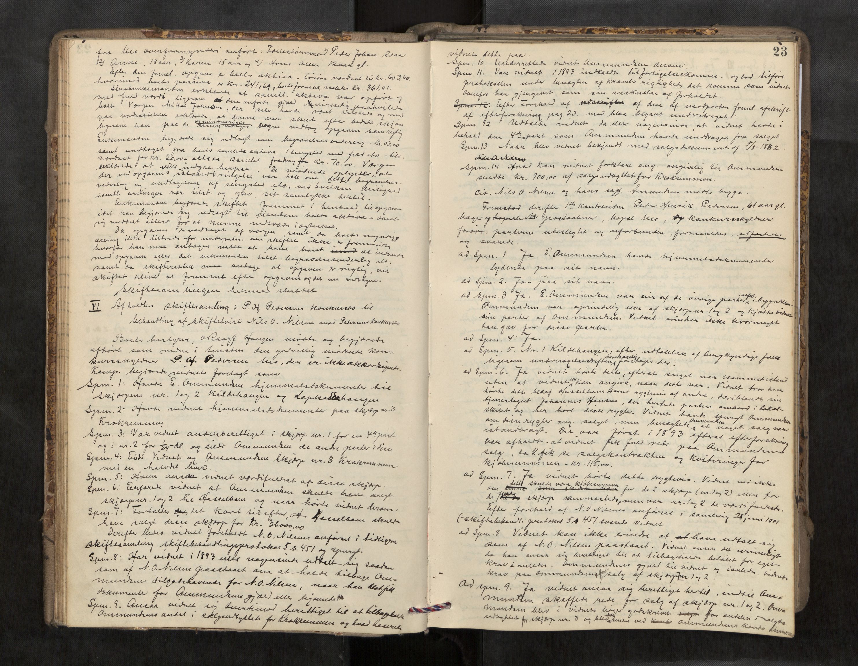 Rana sorenskriveri , AV/SAT-A-1108/1/3/3B/L0007: Skiftebehandlingsprotokoll, 1901-1909, p. 23