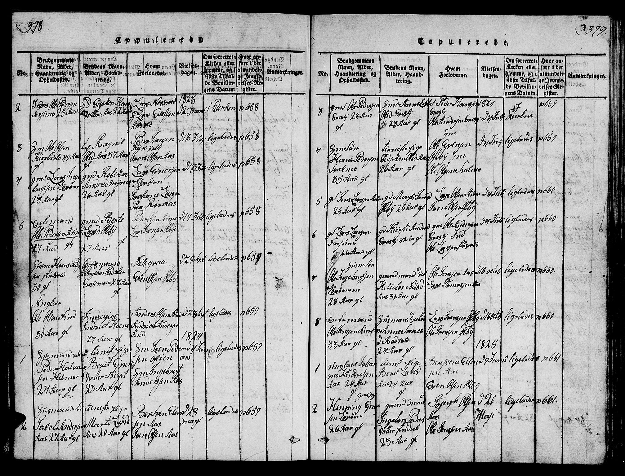 Ministerialprotokoller, klokkerbøker og fødselsregistre - Sør-Trøndelag, SAT/A-1456/698/L1164: Parish register (copy) no. 698C01, 1816-1861, p. 378-379