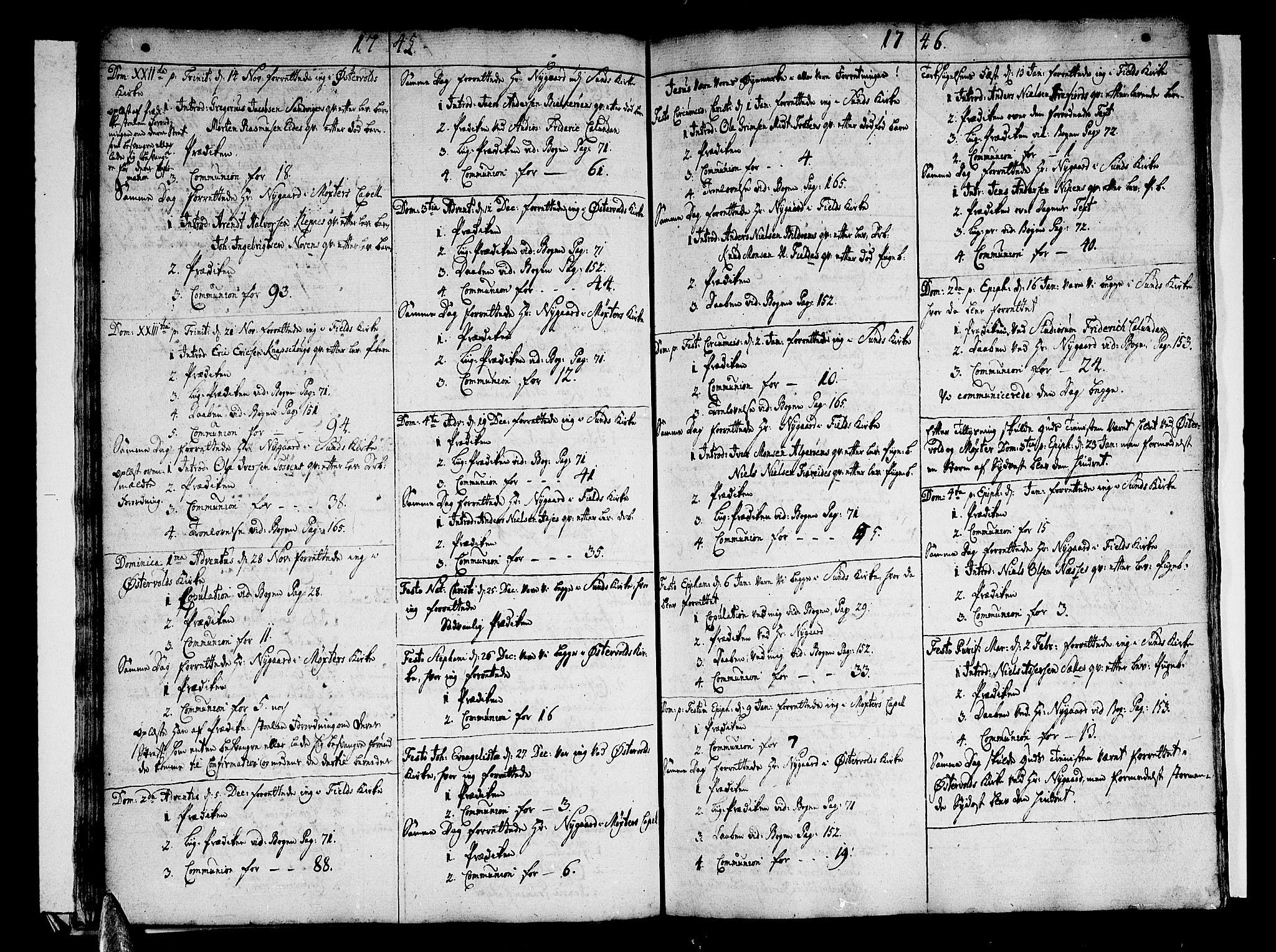 Sund sokneprestembete, AV/SAB-A-99930: Parish register (official) no. A 3, 1740-1769