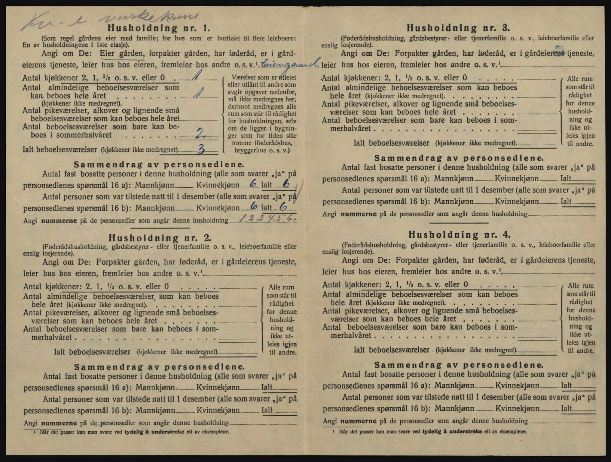 SAO, 1920 census for Glemmen, 1920, p. 2260