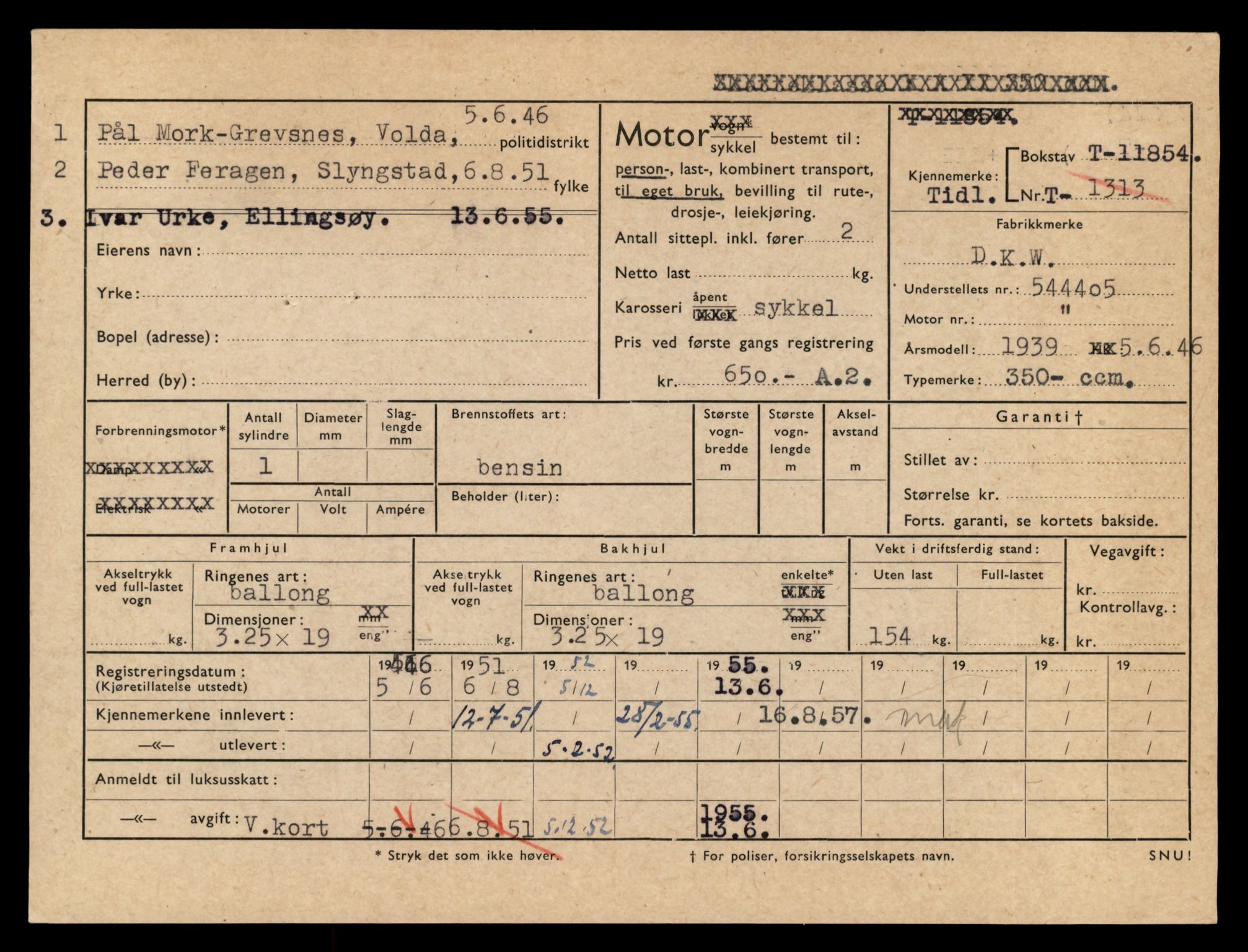 Møre og Romsdal vegkontor - Ålesund trafikkstasjon, AV/SAT-A-4099/F/Fe/L0031: Registreringskort for kjøretøy T 11800 - T 11996, 1927-1998, p. 957