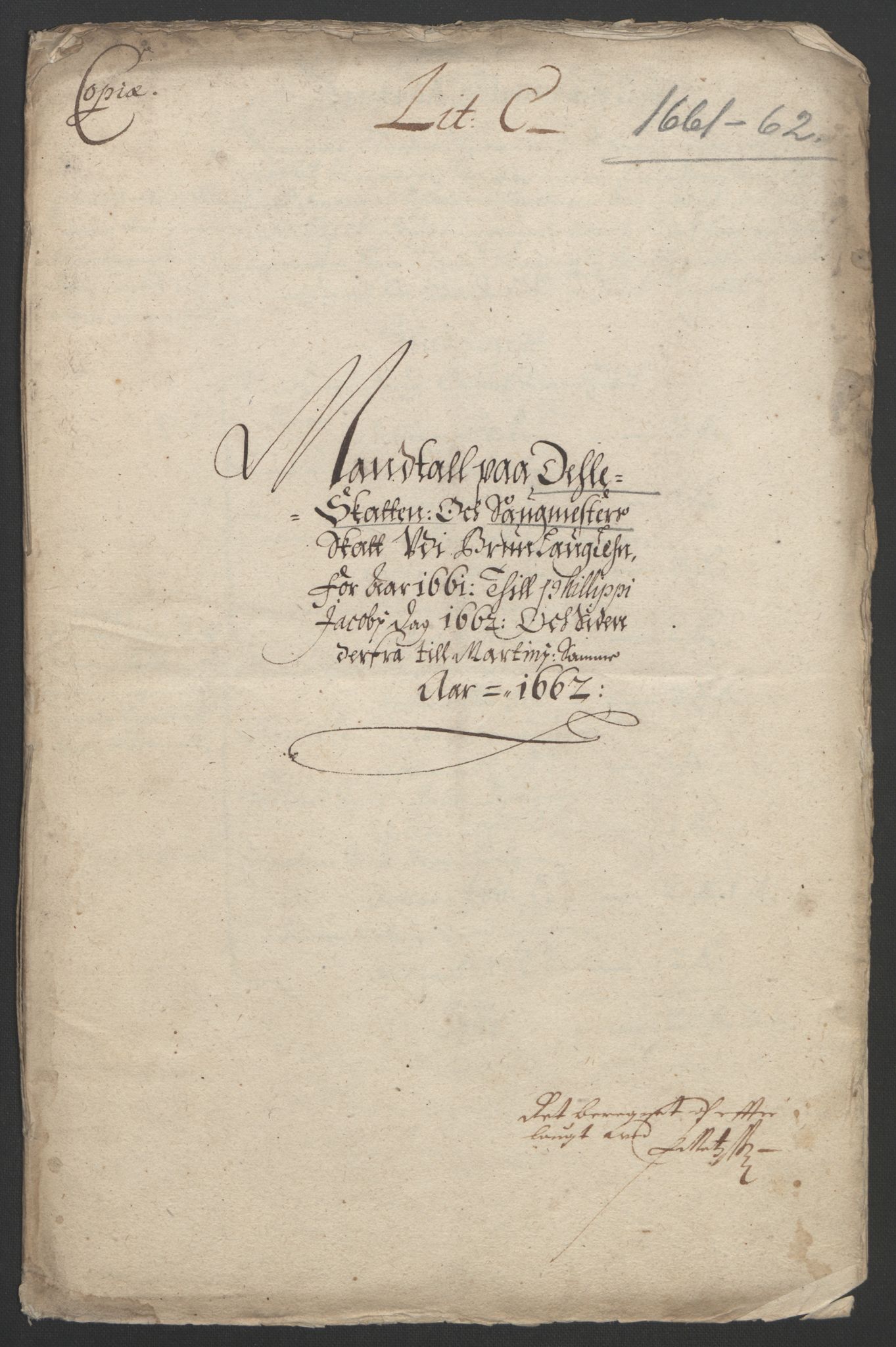Rentekammeret inntil 1814, Reviderte regnskaper, Fogderegnskap, RA/EA-4092/R33/L1963: Fogderegnskap Larvik grevskap, 1662-1664, p. 64