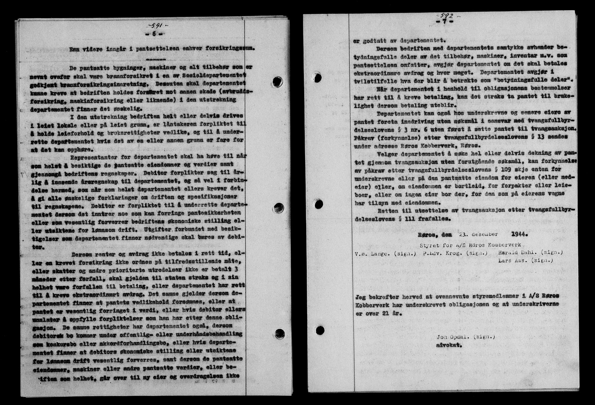 Gauldal sorenskriveri, SAT/A-0014/1/2/2C/L0058: Mortgage book no. 63, 1944-1945, Diary no: : 166/1945