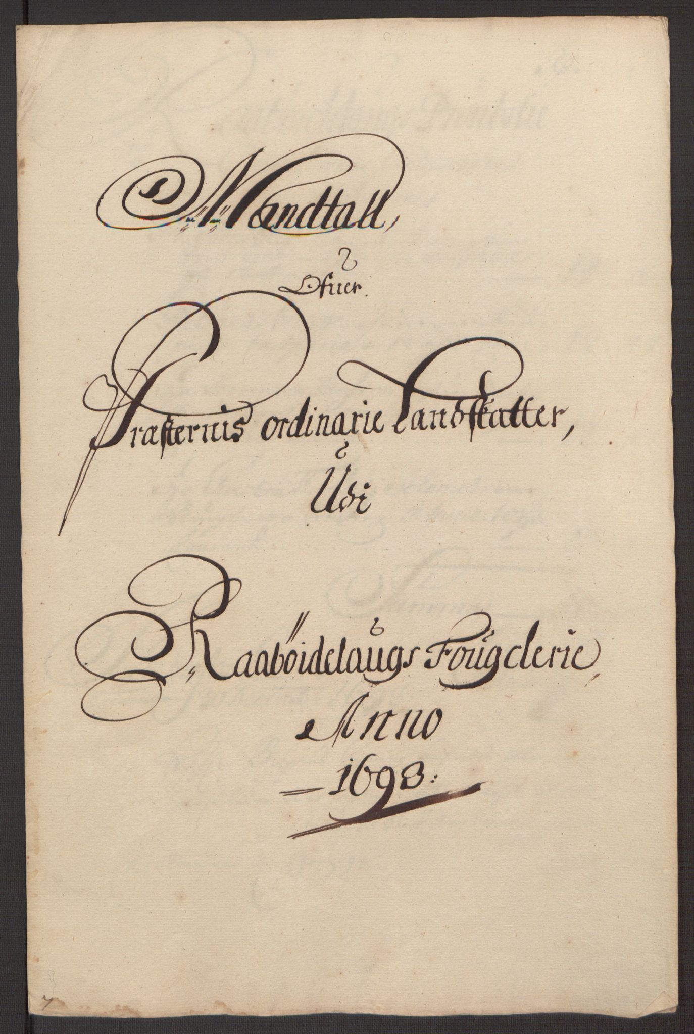 Rentekammeret inntil 1814, Reviderte regnskaper, Fogderegnskap, RA/EA-4092/R40/L2444: Fogderegnskap Råbyggelag, 1693-1696, p. 46