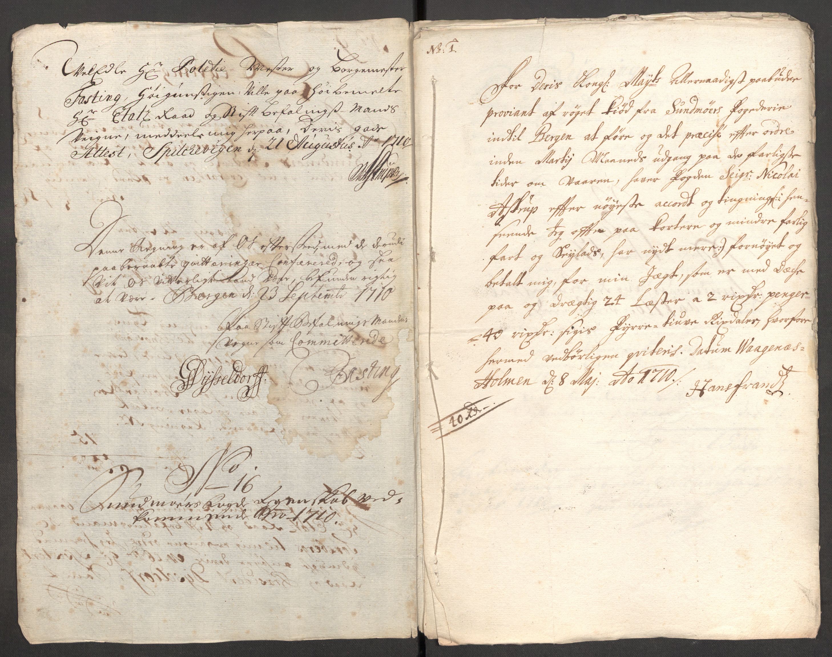 Rentekammeret inntil 1814, Reviderte regnskaper, Fogderegnskap, AV/RA-EA-4092/R54/L3563: Fogderegnskap Sunnmøre, 1710, p. 138