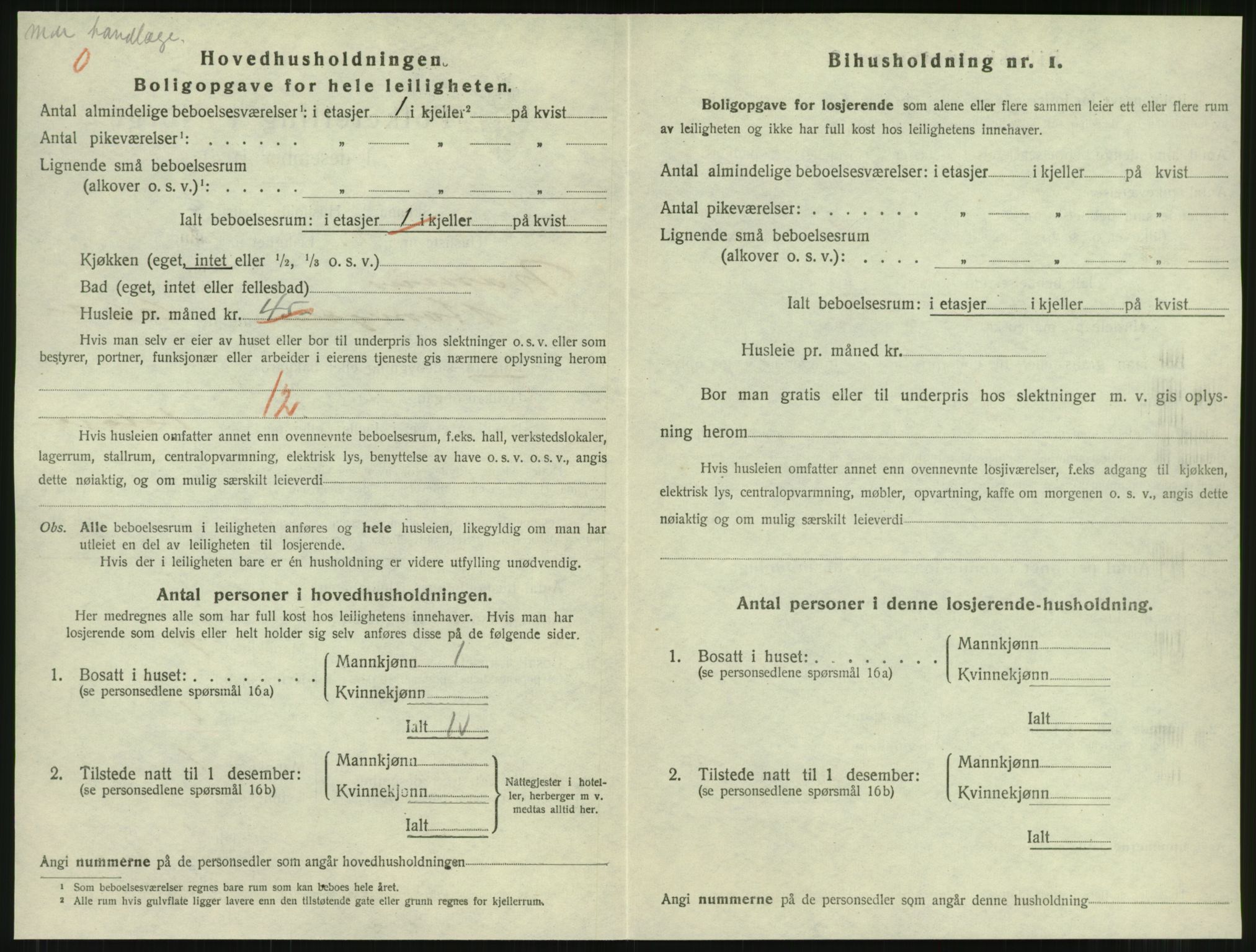 SAT, 1920 census for Namsos, 1920, p. 834