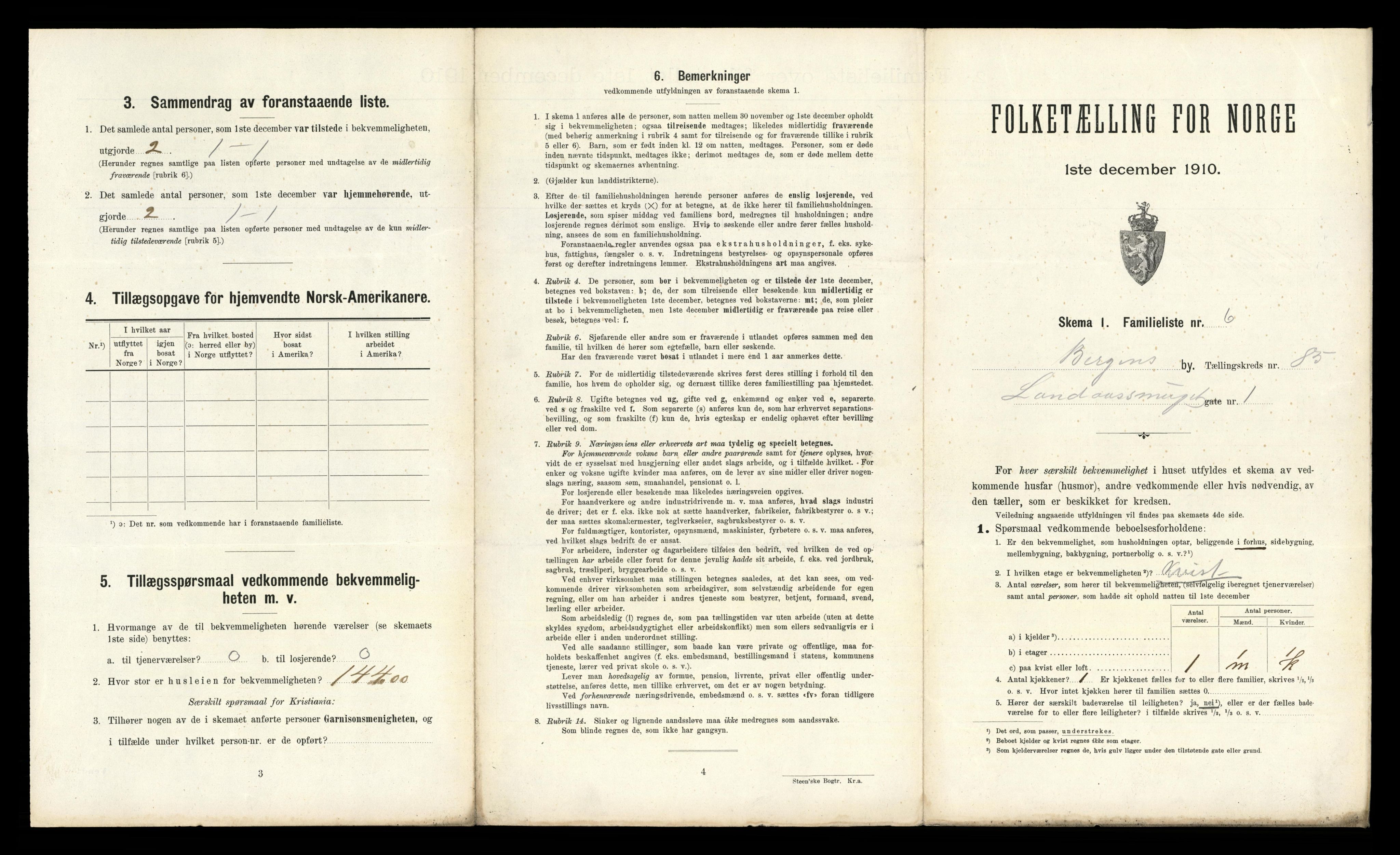 RA, 1910 census for Bergen, 1910, p. 29847