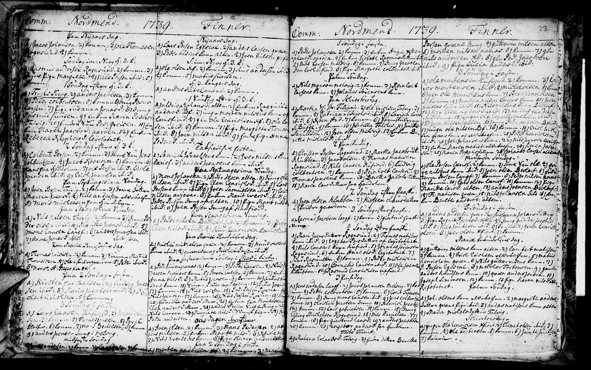 Talvik sokneprestkontor, SATØ/S-1337/H/Ha/L0003kirke: Parish register (official) no. 3, 1735-1752, p. 23