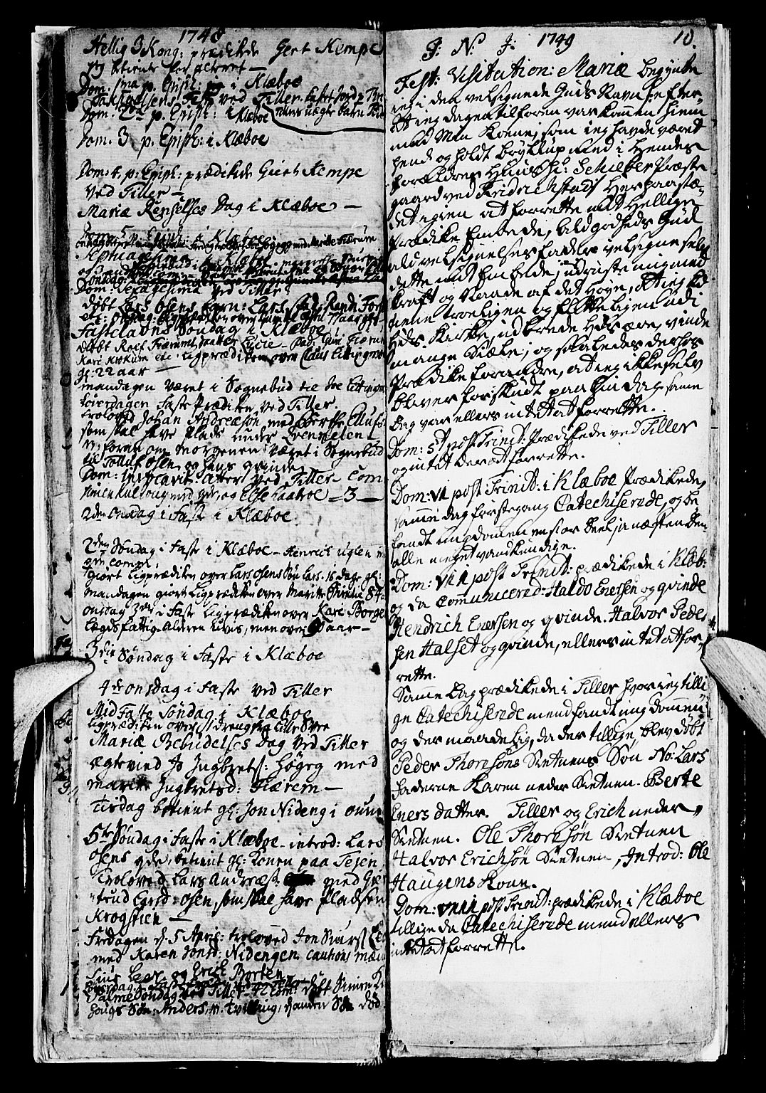 Ministerialprotokoller, klokkerbøker og fødselsregistre - Sør-Trøndelag, SAT/A-1456/618/L0436: Parish register (official) no. 618A01, 1741-1749, p. 10