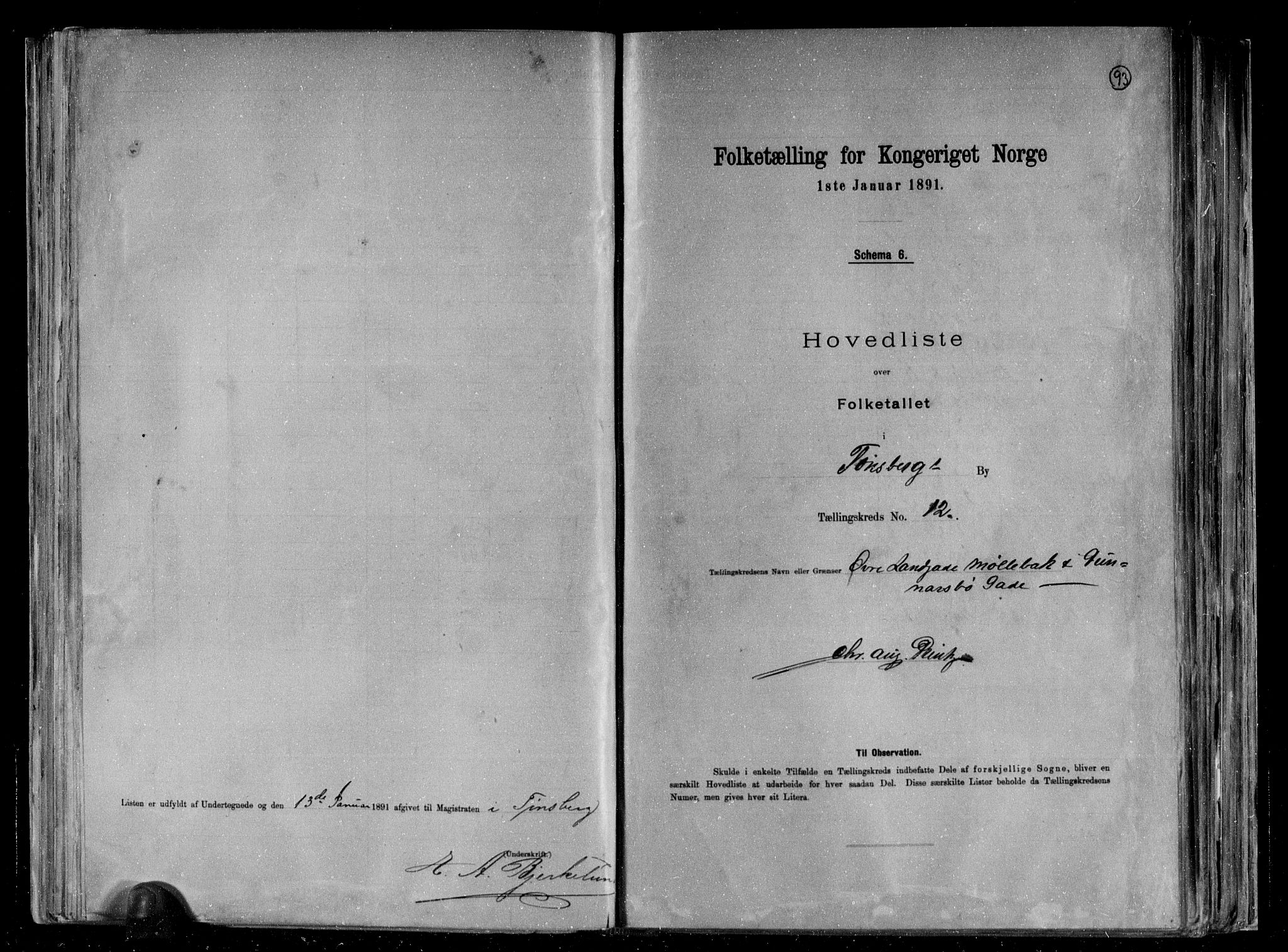 RA, 1891 census for 0705 Tønsberg, 1891, p. 27