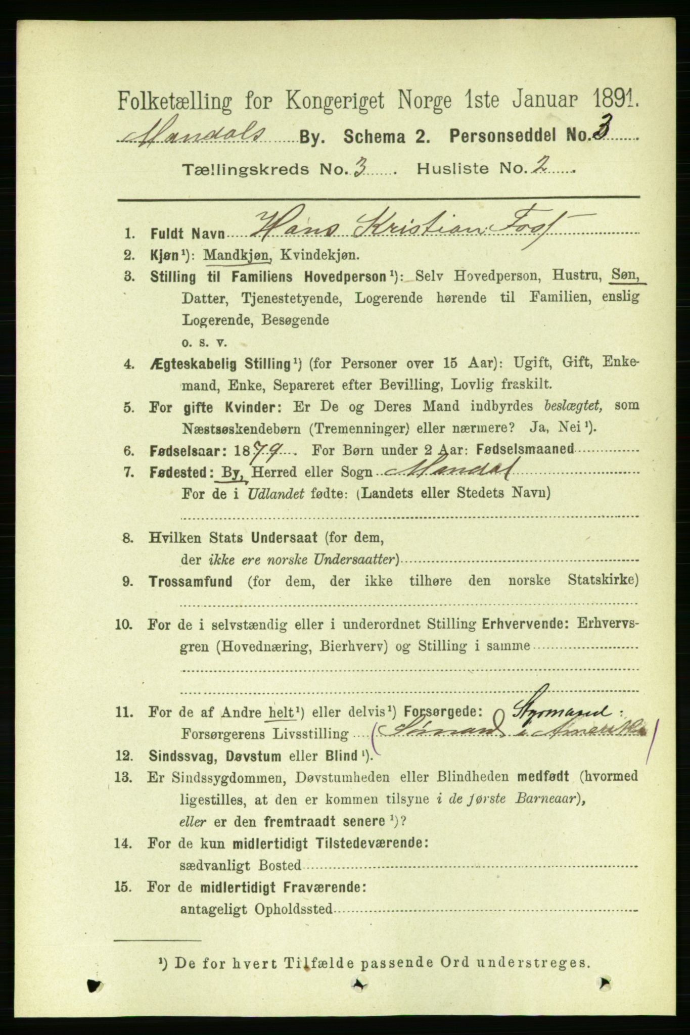 RA, 1891 census for 1002 Mandal, 1891, p. 1619