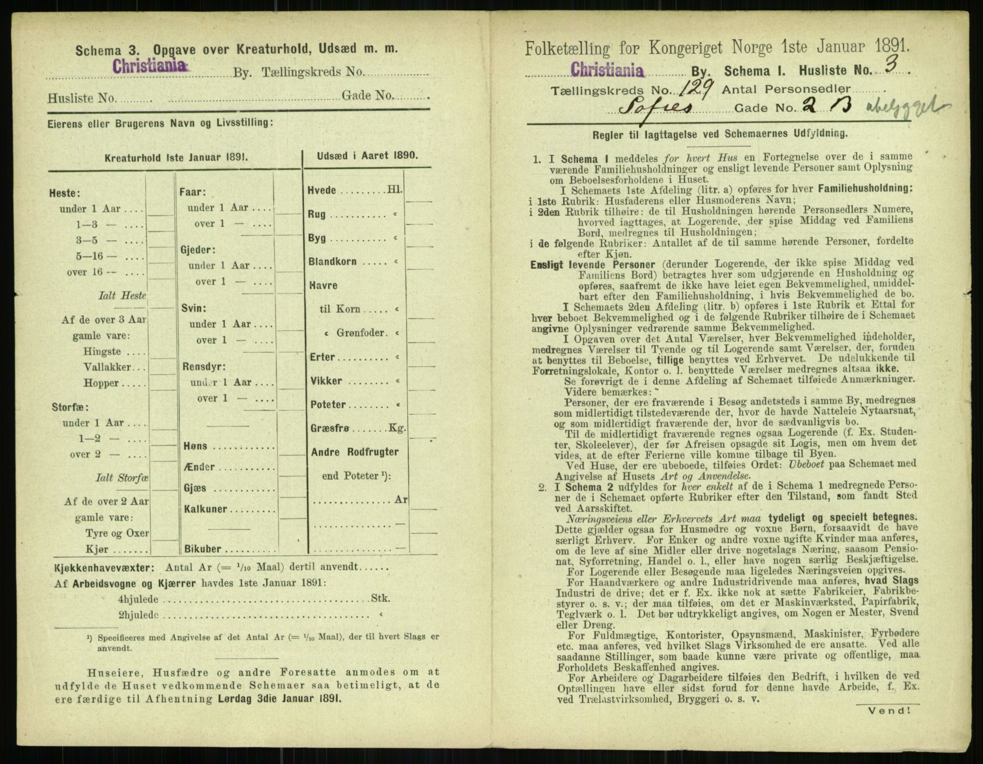 RA, 1891 census for 0301 Kristiania, 1891, p. 69180