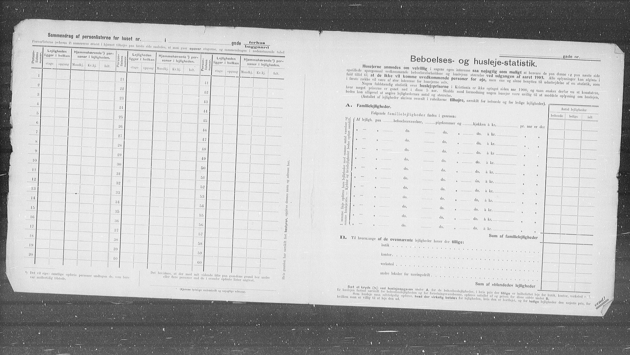 OBA, Municipal Census 1905 for Kristiania, 1905, p. 47180