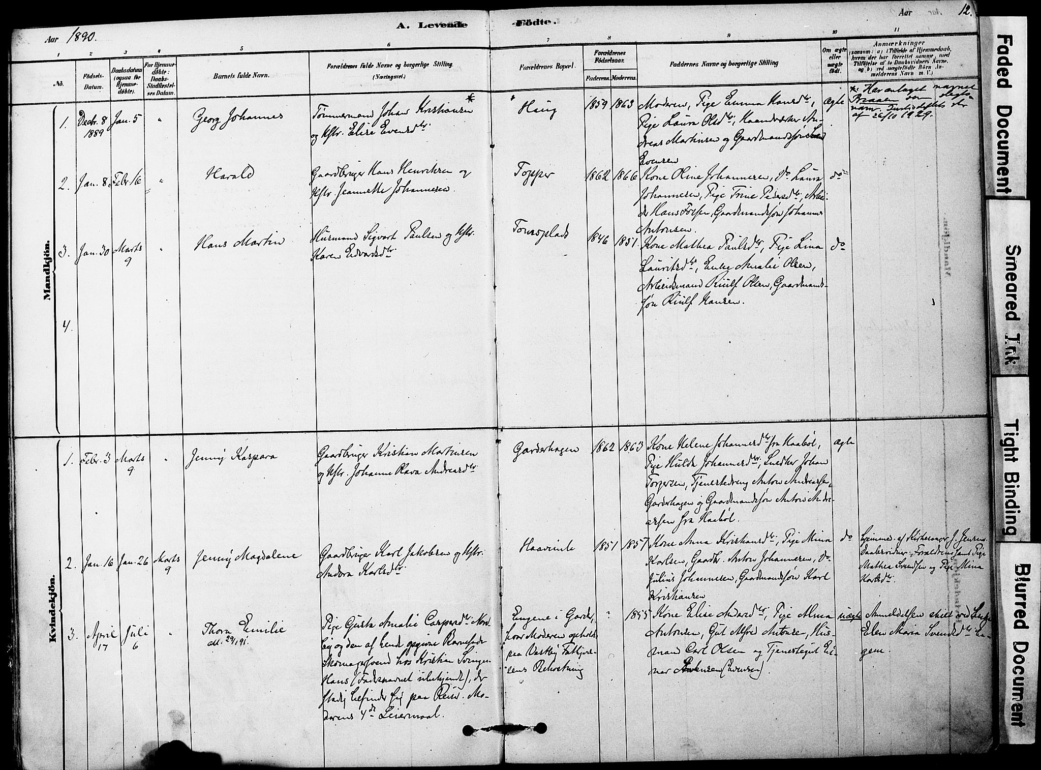 Vestby prestekontor Kirkebøker, SAO/A-10893/F/Fa/L0011: Parish register (official) no. I 11, 1878-1913, p. 12
