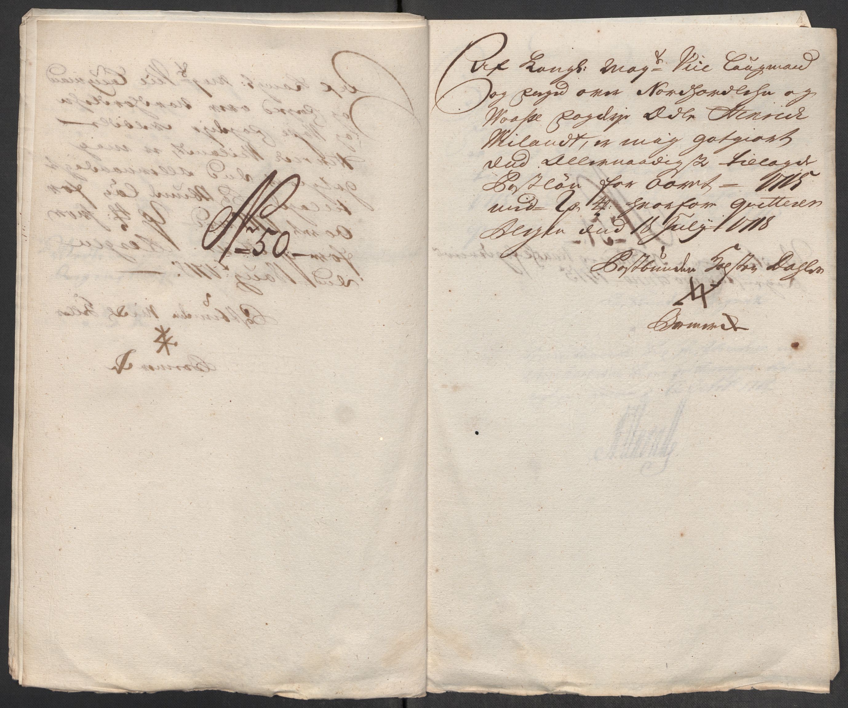 Rentekammeret inntil 1814, Reviderte regnskaper, Fogderegnskap, AV/RA-EA-4092/R51/L3198: Fogderegnskap Nordhordland og Voss, 1715, p. 198