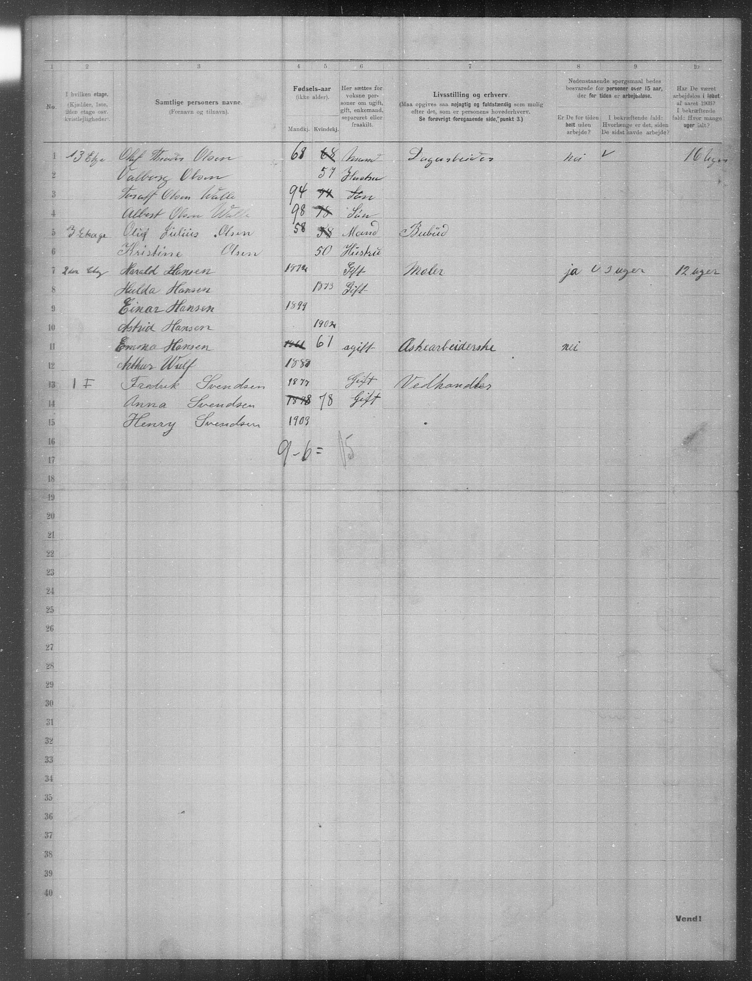 OBA, Municipal Census 1903 for Kristiania, 1903, p. 24825