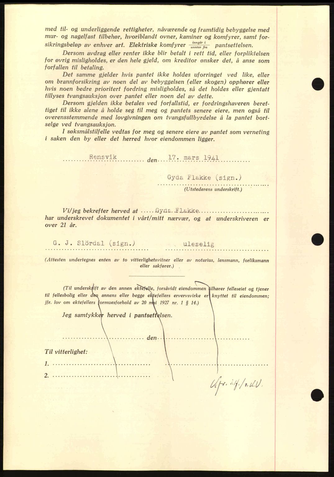 Nordmøre sorenskriveri, AV/SAT-A-4132/1/2/2Ca: Mortgage book no. B87, 1940-1941, Diary no: : 467/1941