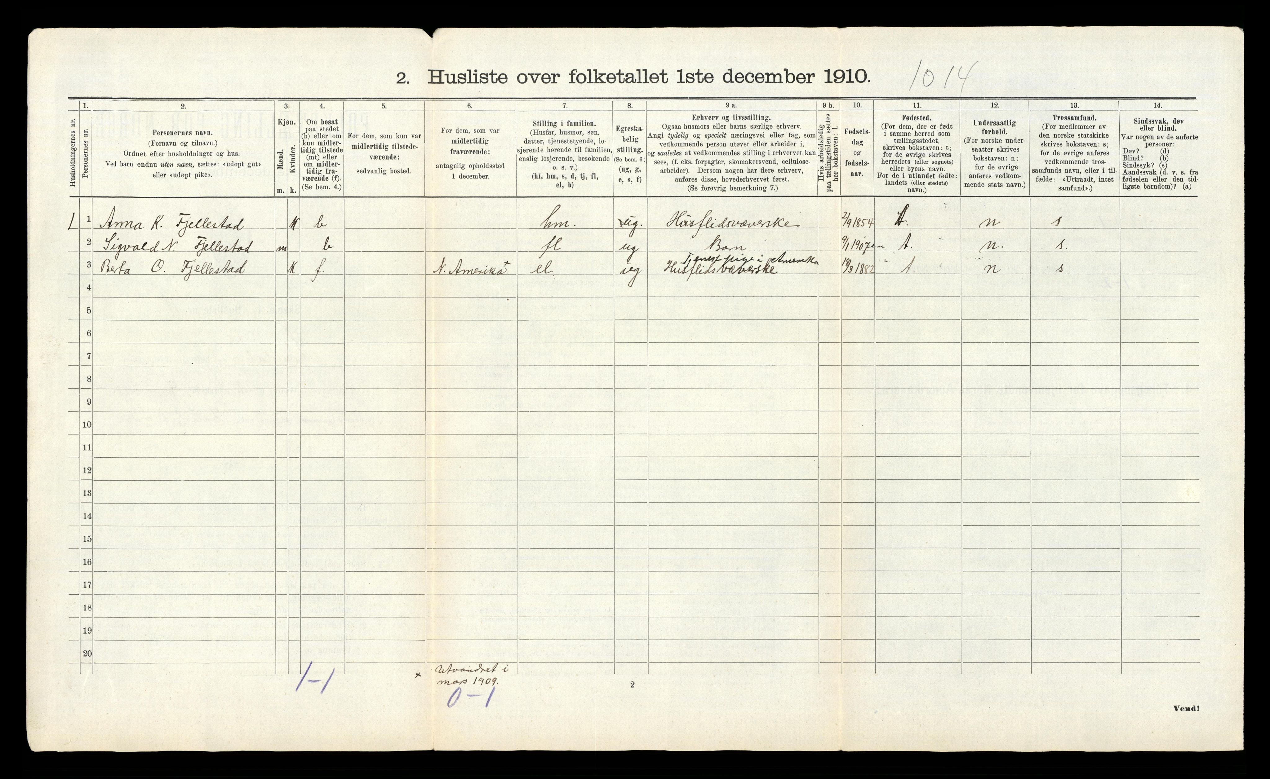 RA, 1910 census for Laudal, 1910, p. 30