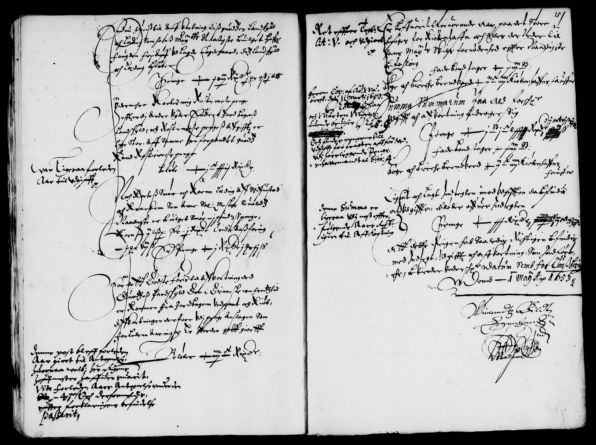 Rentekammeret inntil 1814, Reviderte regnskaper, Lensregnskaper, AV/RA-EA-5023/R/Rb/Rbo/L0031: Tønsberg len, 1651-1654