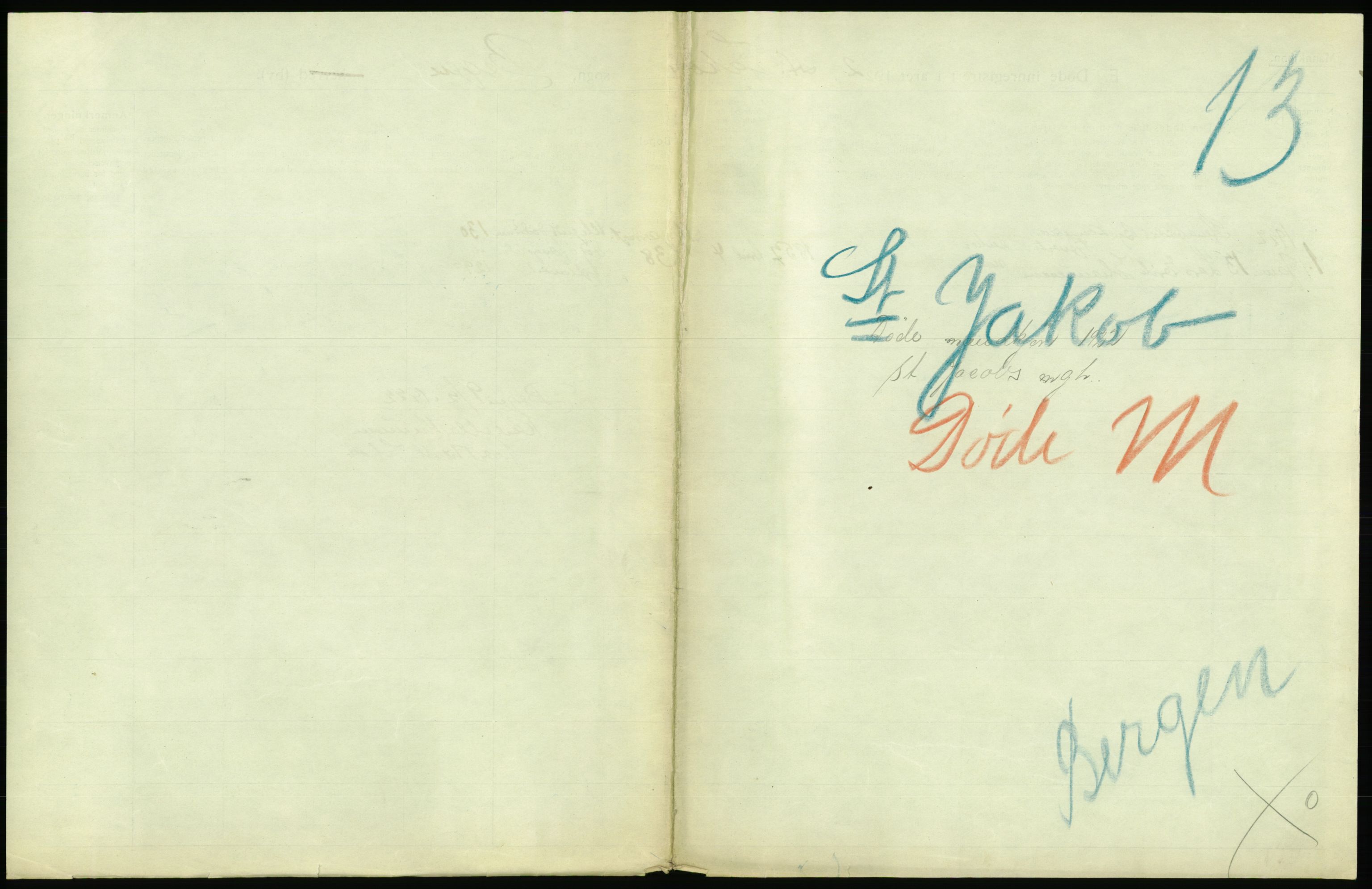 Statistisk sentralbyrå, Sosiodemografiske emner, Befolkning, AV/RA-S-2228/D/Df/Dfc/Dfcb/L0030: Bergen: Gifte, døde, dødfødte., 1922, p. 439