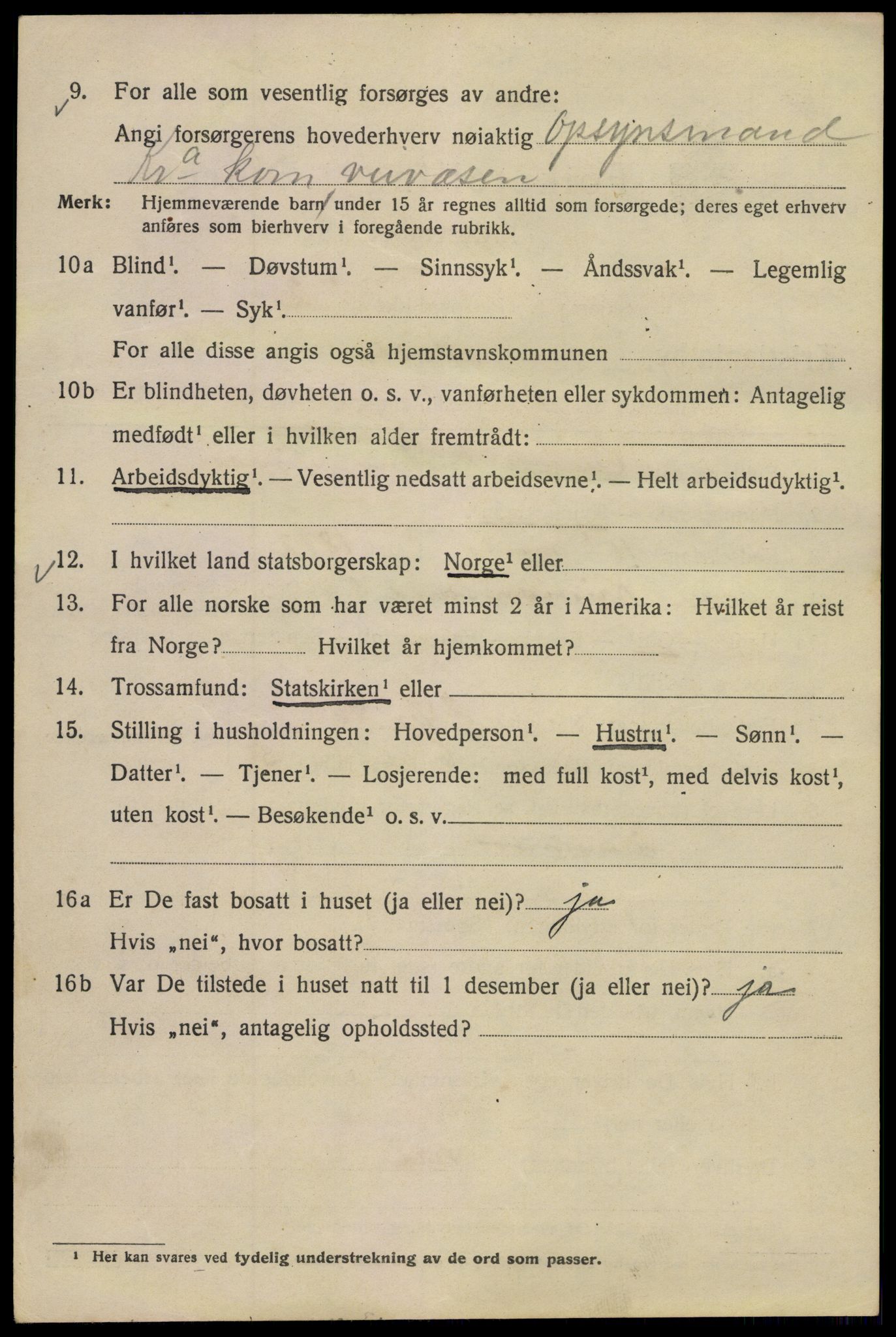 SAO, 1920 census for Kristiania, 1920, p. 376376