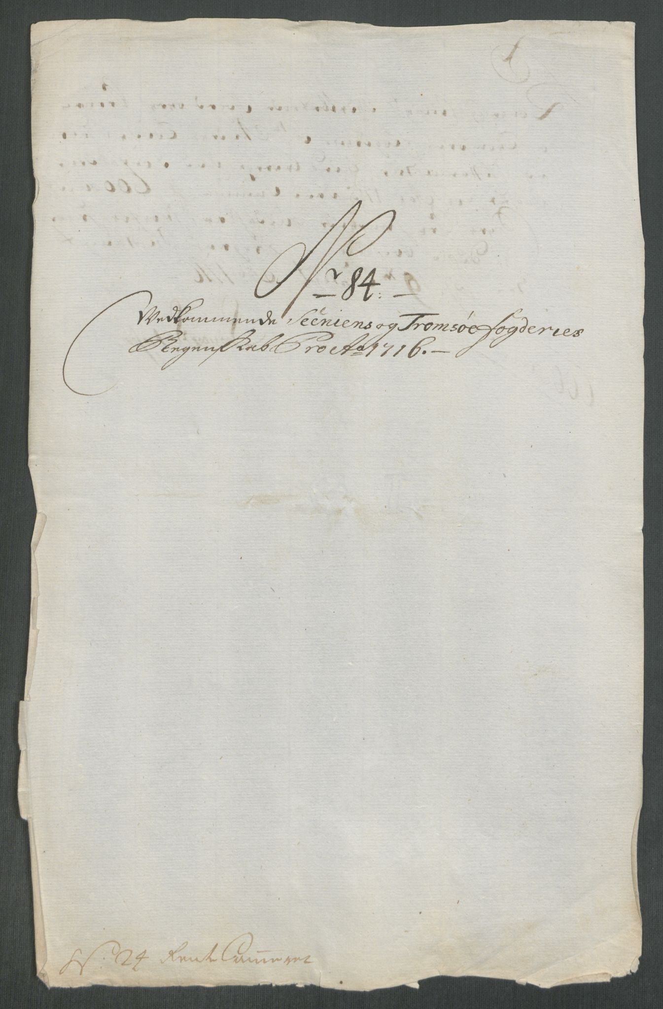 Rentekammeret inntil 1814, Reviderte regnskaper, Fogderegnskap, AV/RA-EA-4092/R68/L4762: Fogderegnskap Senja og Troms, 1716, p. 382