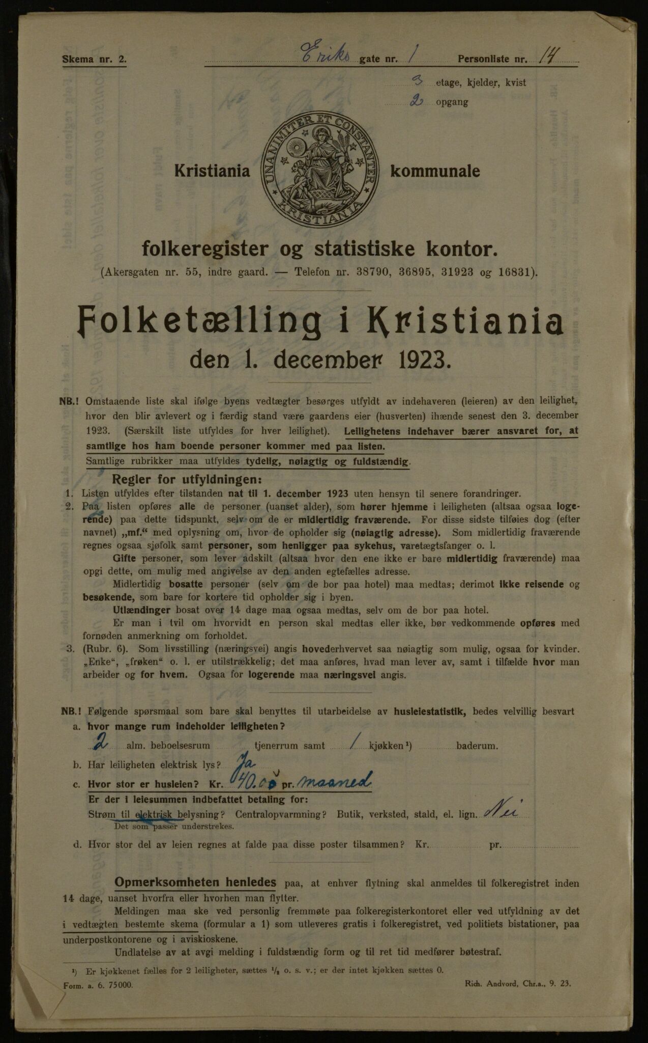 OBA, Municipal Census 1923 for Kristiania, 1923, p. 21862