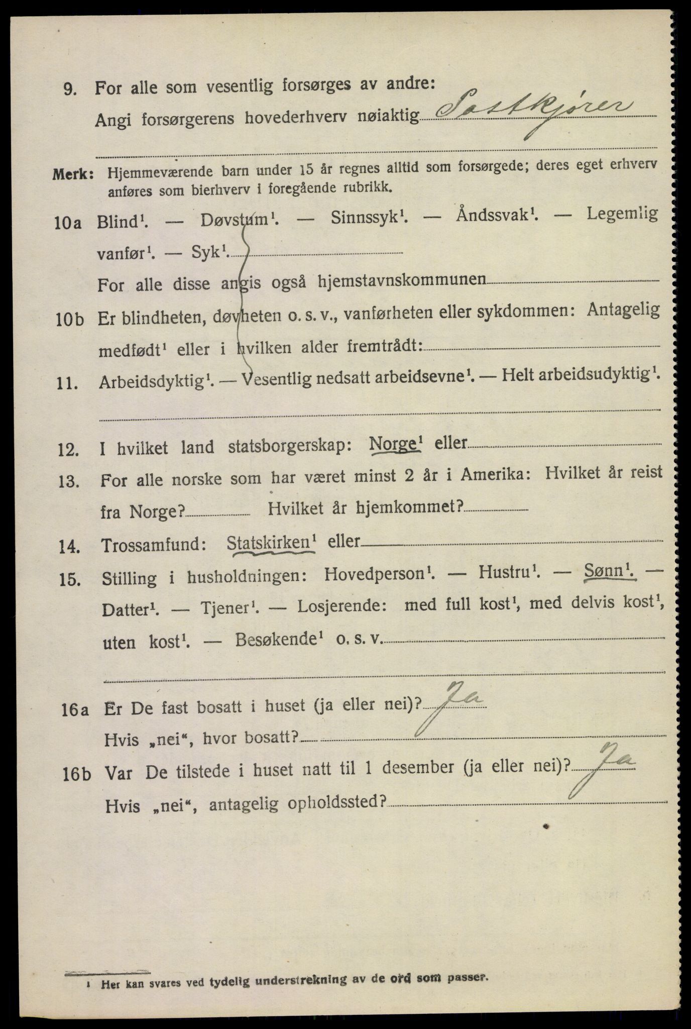 SAKO, 1920 census for Andebu, 1920, p. 3195