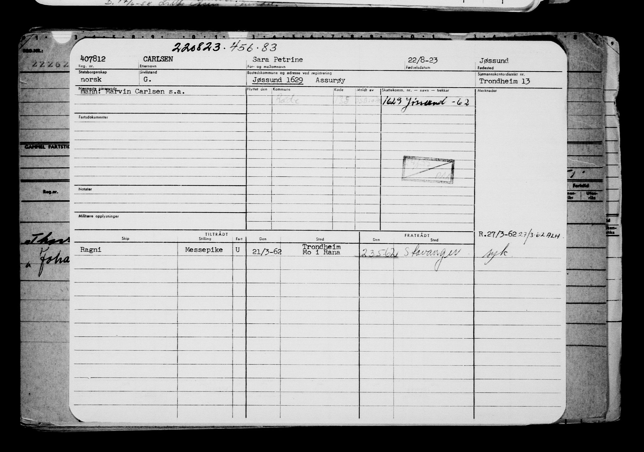 Direktoratet for sjømenn, AV/RA-S-3545/G/Gb/L0222: Hovedkort, 1923, p. 212