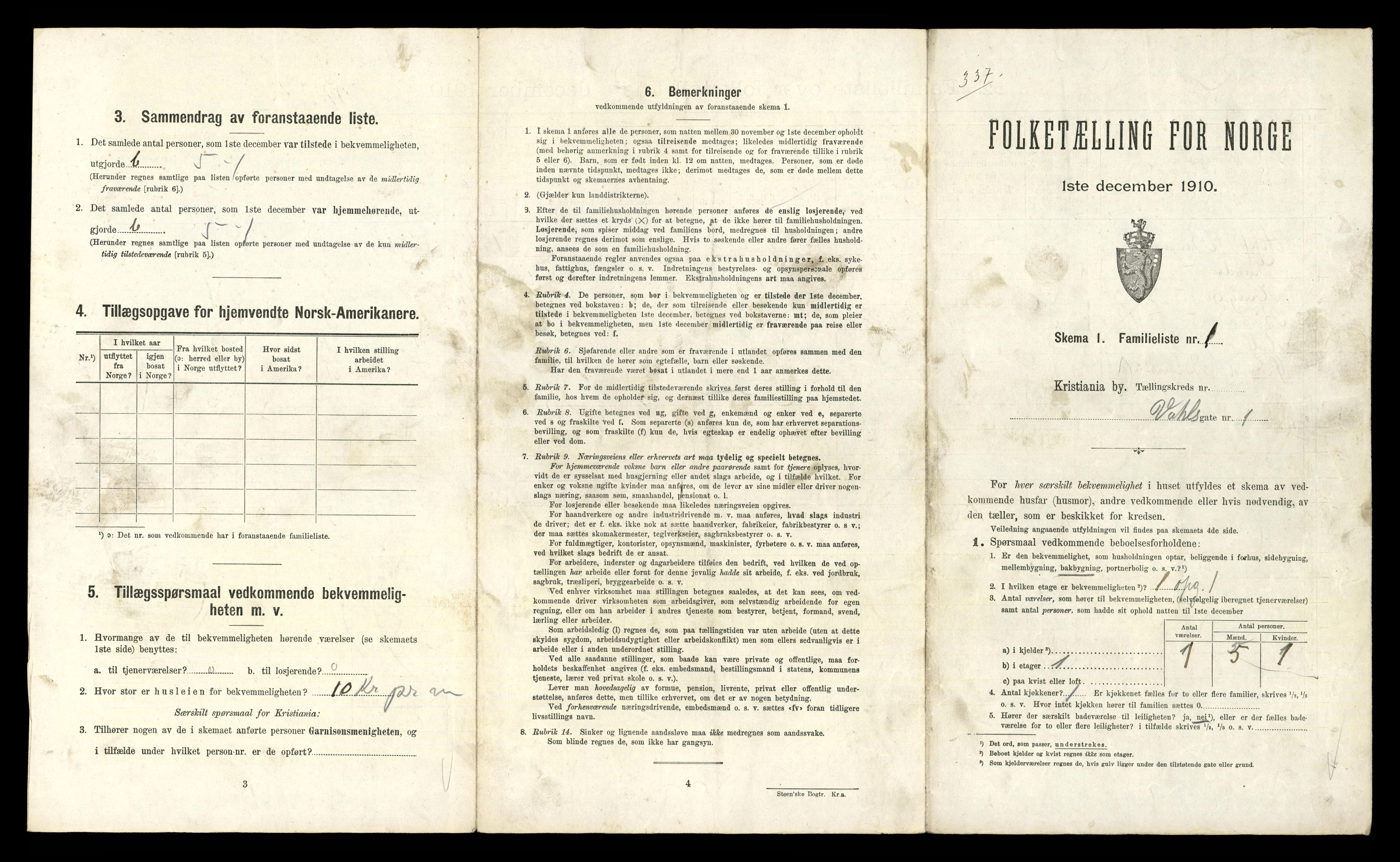 RA, 1910 census for Kristiania, 1910, p. 121097