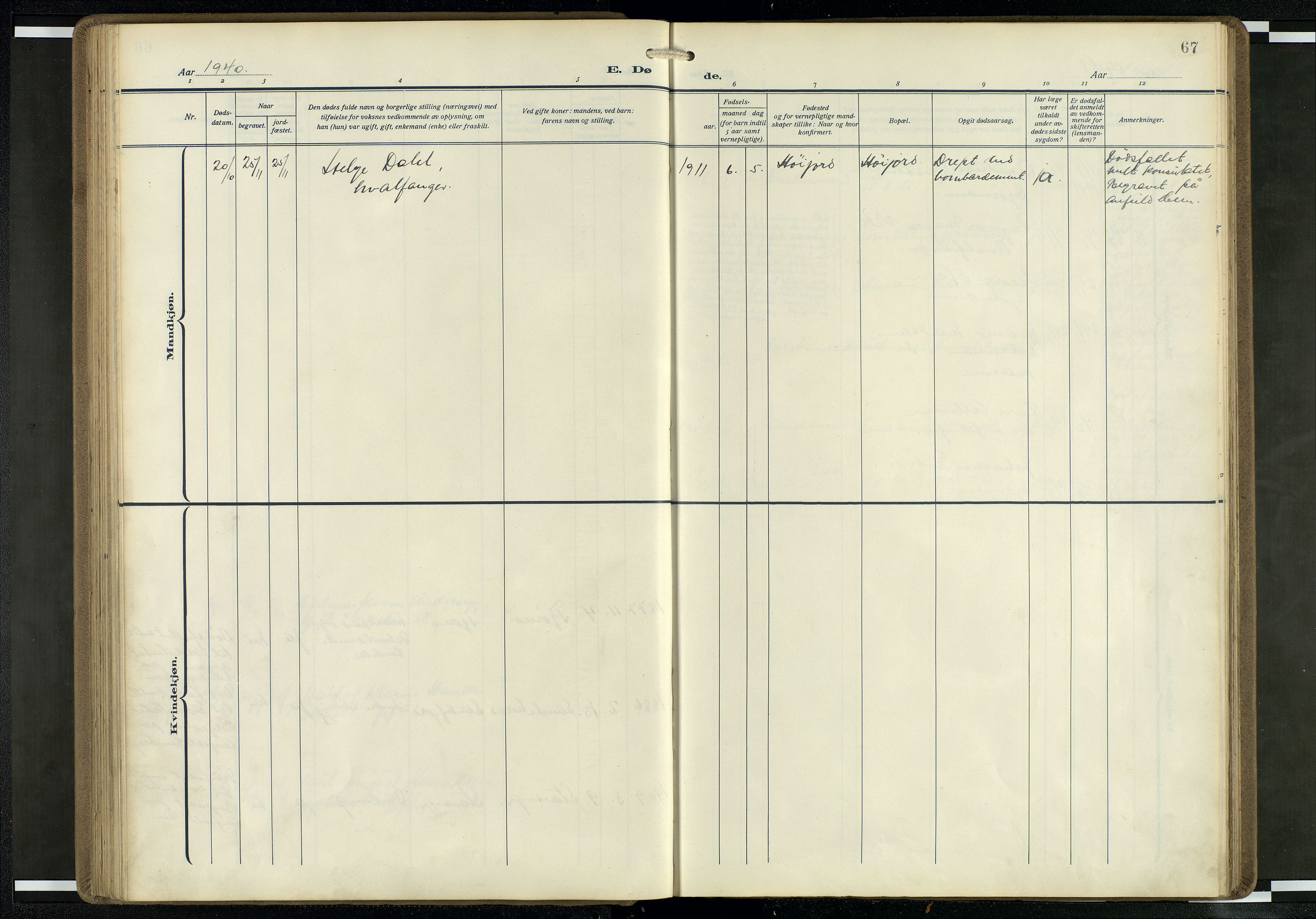 Den norske sjømannsmisjon i utlandet/Mersey-havnene (Liverpool), AV/SAB-SAB/PA-0104/H/Ha/L0001: Parish register (official) no. A 1, 1919-1954, p. 66b-67a