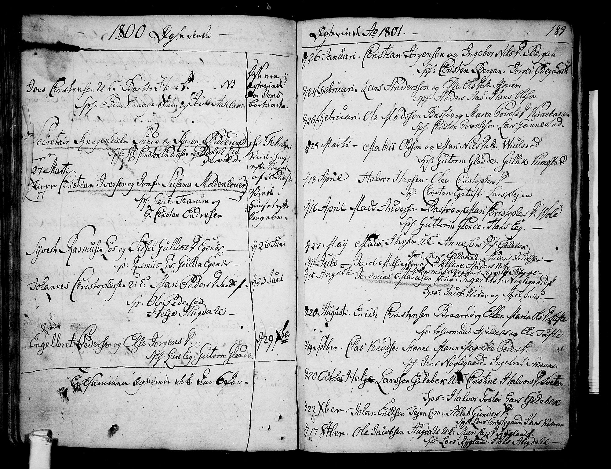 Borre kirkebøker, SAKO/A-338/F/Fa/L0002: Parish register (official) no. I 2, 1752-1806, p. 189
