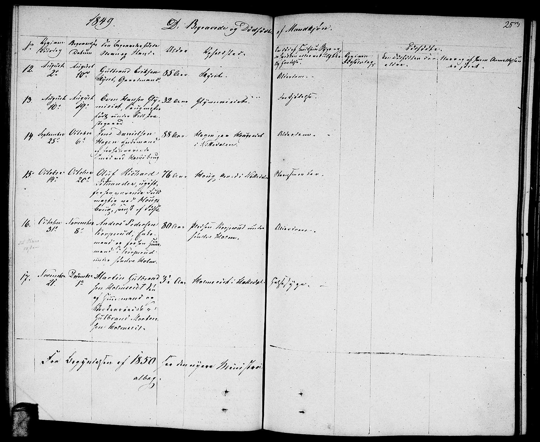 Nittedal prestekontor Kirkebøker, AV/SAO-A-10365a/F/Fa/L0004: Parish register (official) no. I 4, 1836-1849, p. 253