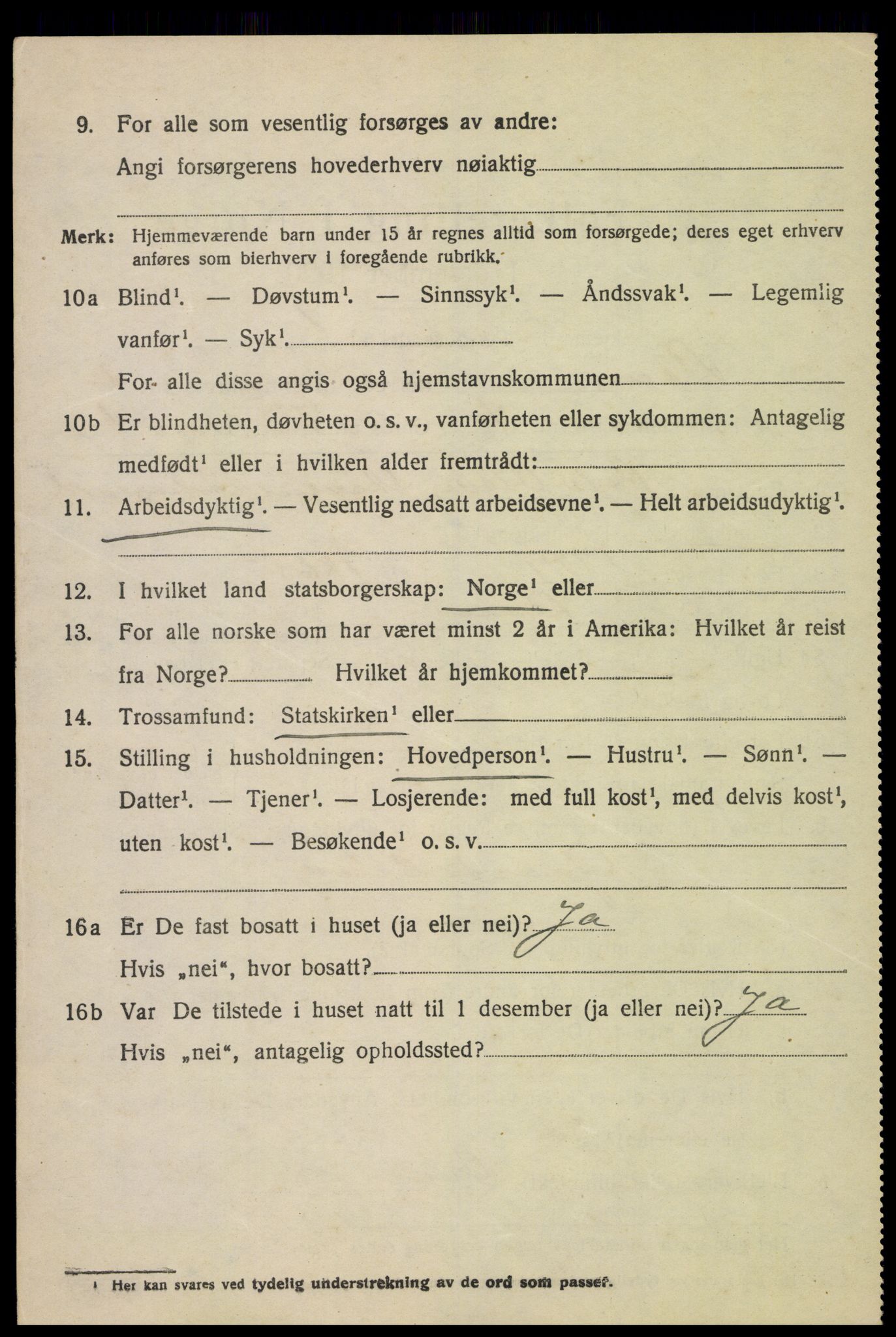 SAH, 1920 census for Lom, 1920, p. 3777