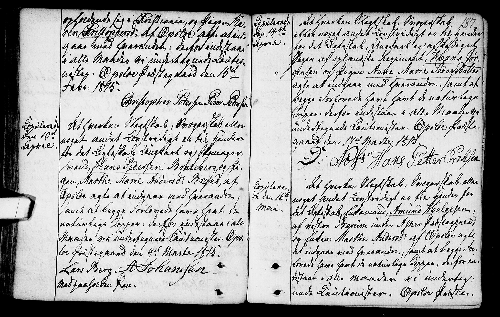 Gamlebyen prestekontor Kirkebøker, SAO/A-10884/F/Fa/L0001: Parish register (official) no. 1, 1734-1818, p. 187