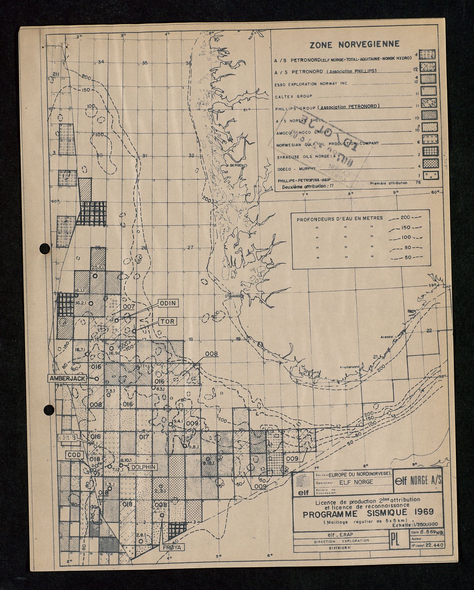 Industridepartementet, Oljekontoret, AV/SAST-A-101348/Da/L0003: Arkivnøkkel 711 Undersøkelser og utforskning, 1963-1971, p. 545