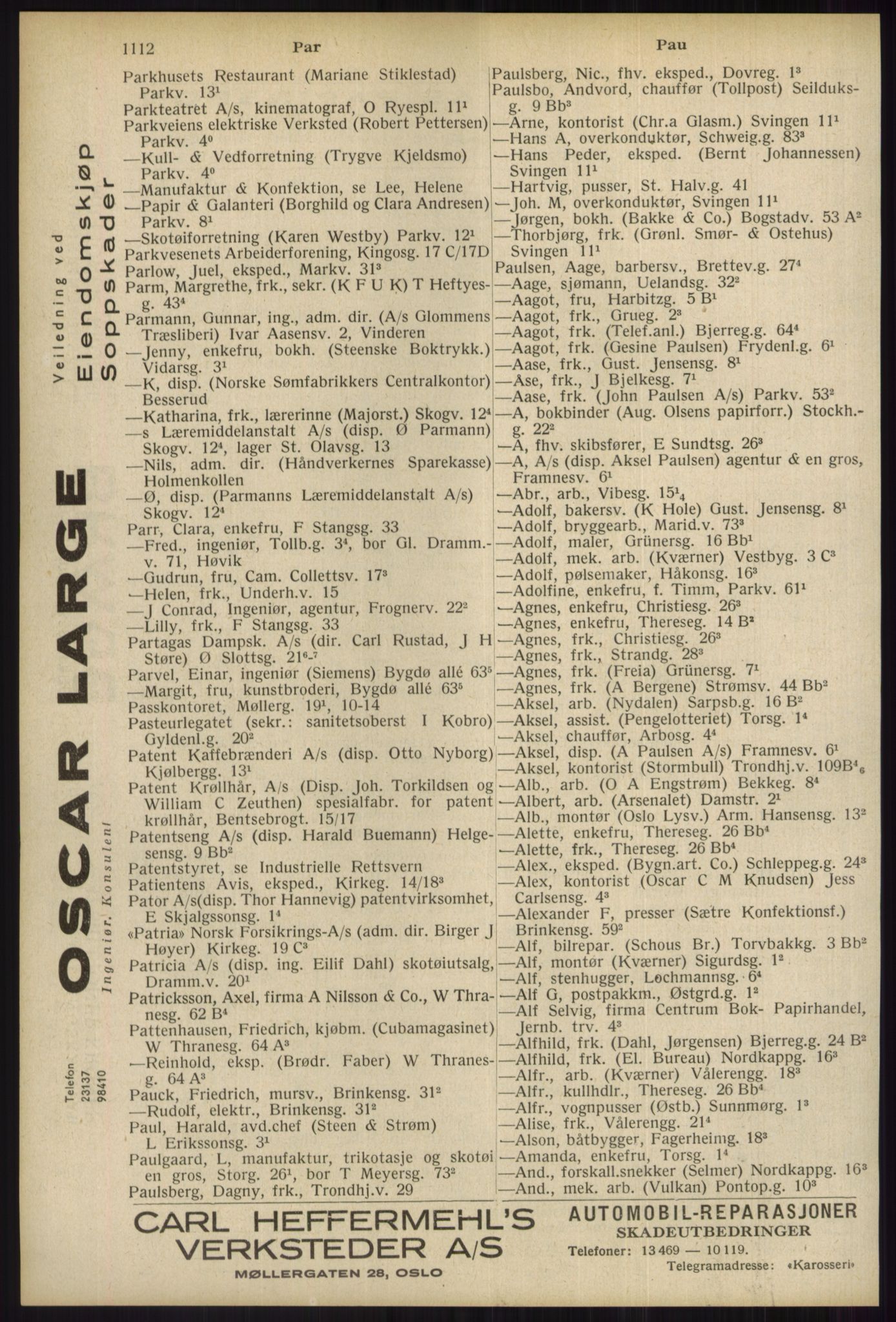 Kristiania/Oslo adressebok, PUBL/-, 1934, p. 1112