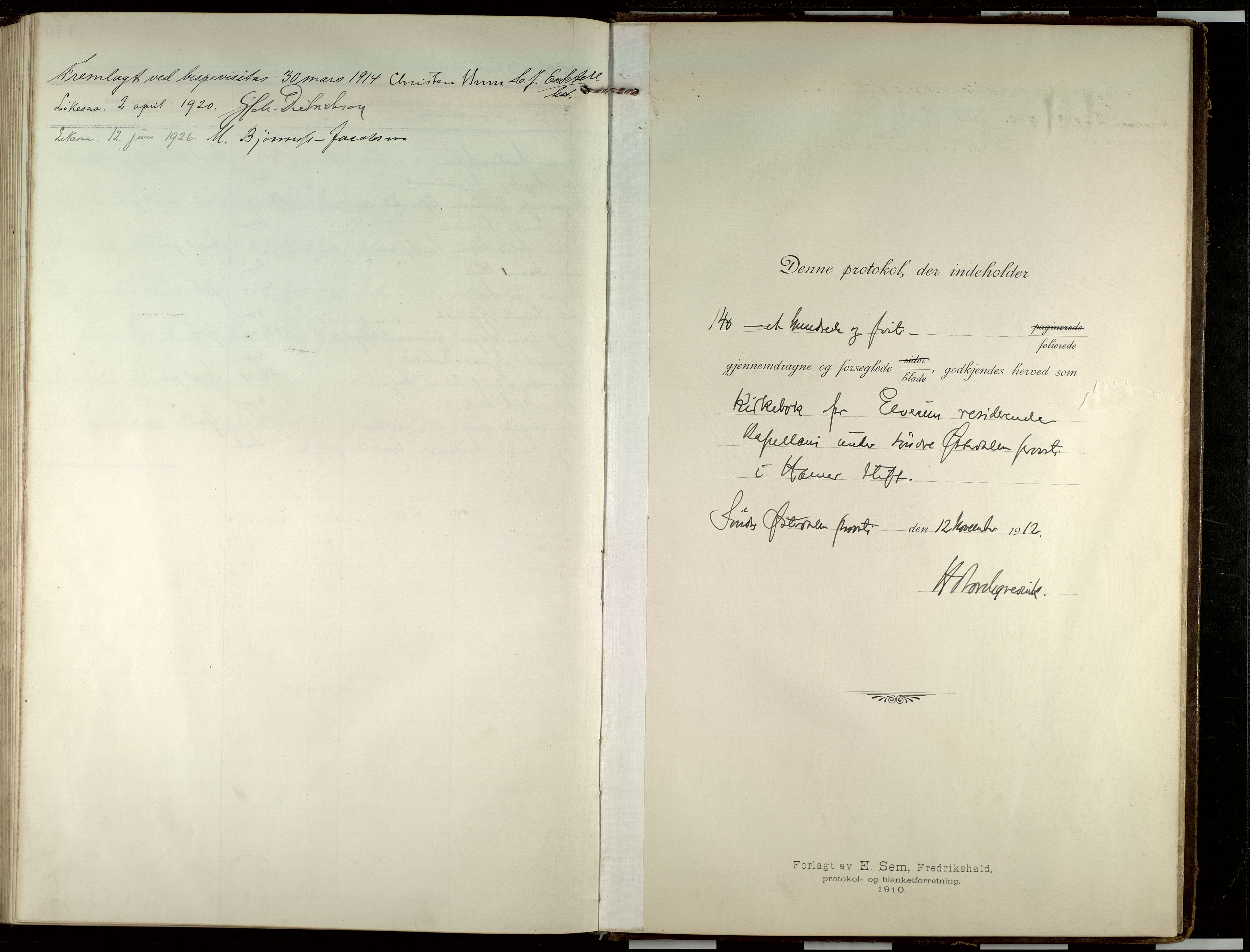 Elverum prestekontor, SAH/PREST-044/H/Ha/Haa/L0022: Parish register (official) no. 22, 1913-1924