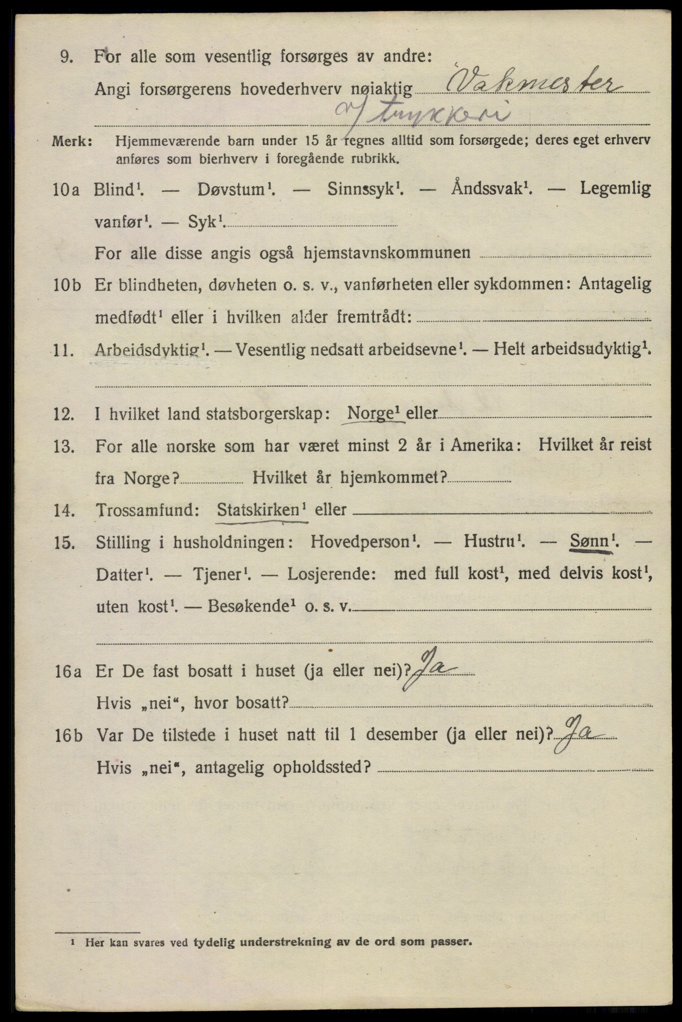 SAO, 1920 census for Kristiania, 1920, p. 422102