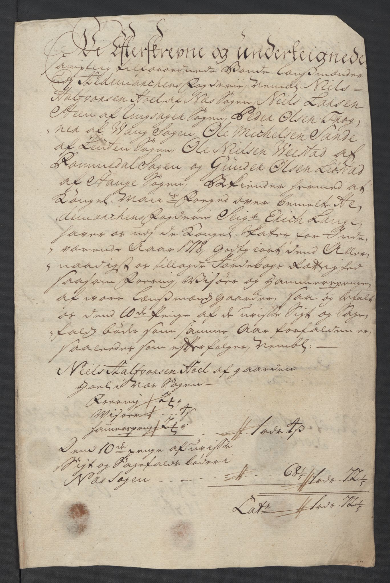 Rentekammeret inntil 1814, Reviderte regnskaper, Fogderegnskap, RA/EA-4092/R16/L1057: Fogderegnskap Hedmark, 1718, p. 294