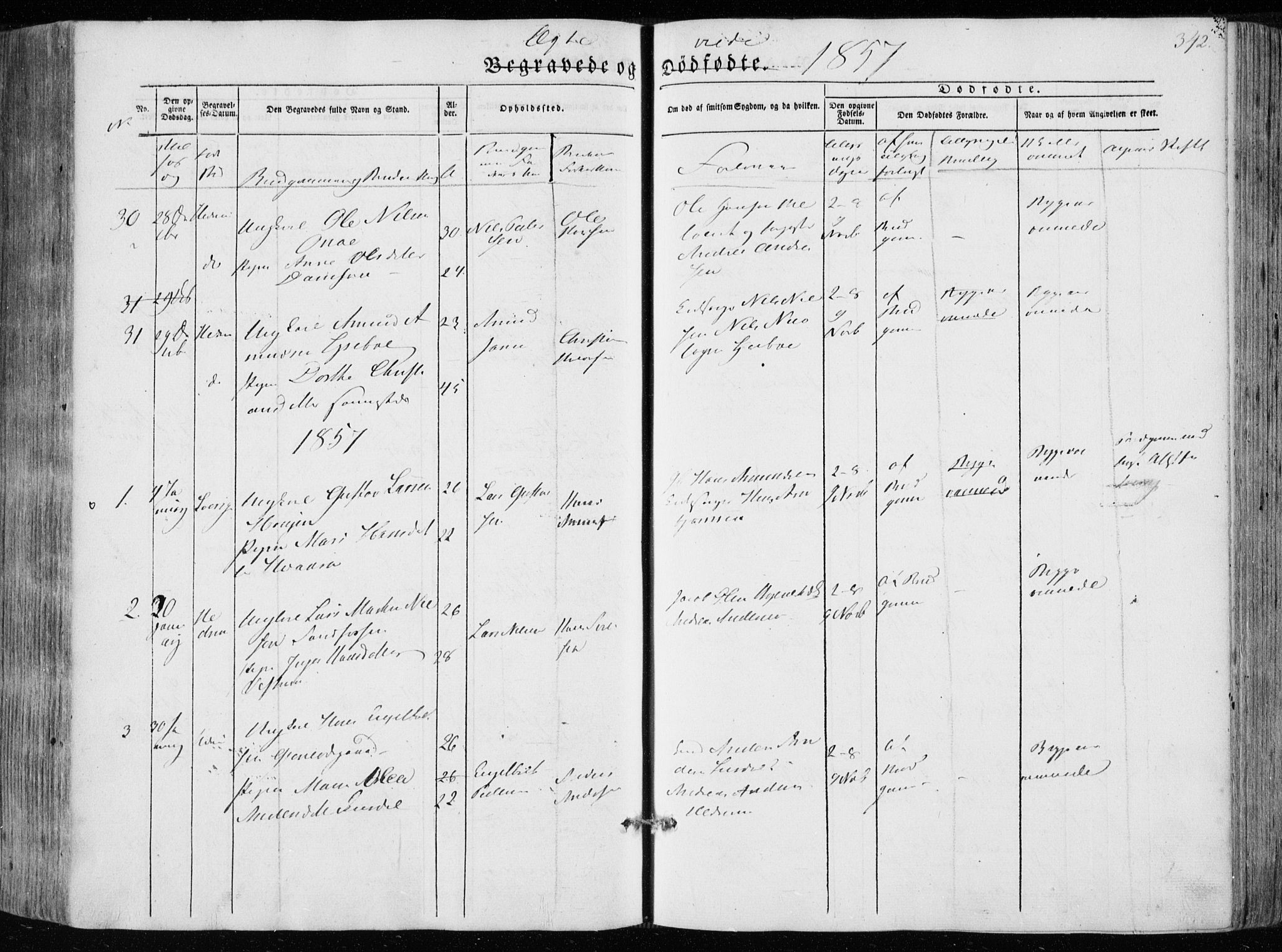 Hedrum kirkebøker, AV/SAKO-A-344/F/Fa/L0006: Parish register (official) no. I 6, 1849-1857, p. 342