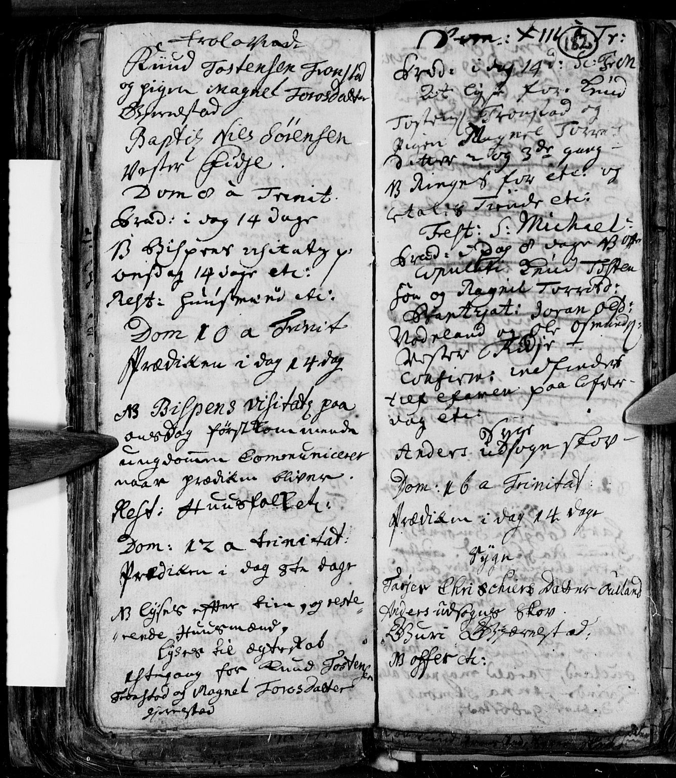 Søgne sokneprestkontor, SAK/1111-0037/F/Fa/Faa/L0001: Parish register (official) no. A 1, 1716-1740, p. 182