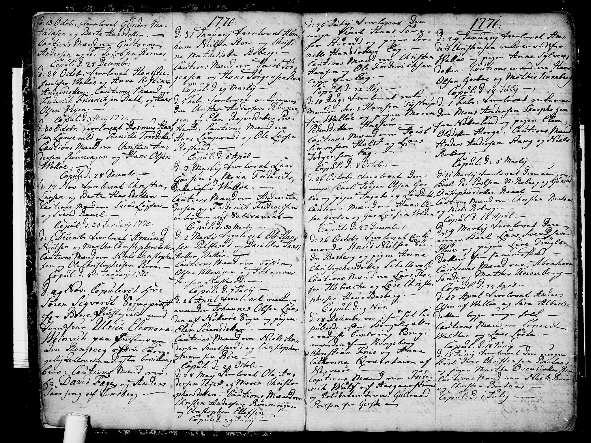 Sem kirkebøker, SAKO/A-5/F/Fb/L0002: Parish register (official) no. II 2, 1764-1792, p. 4