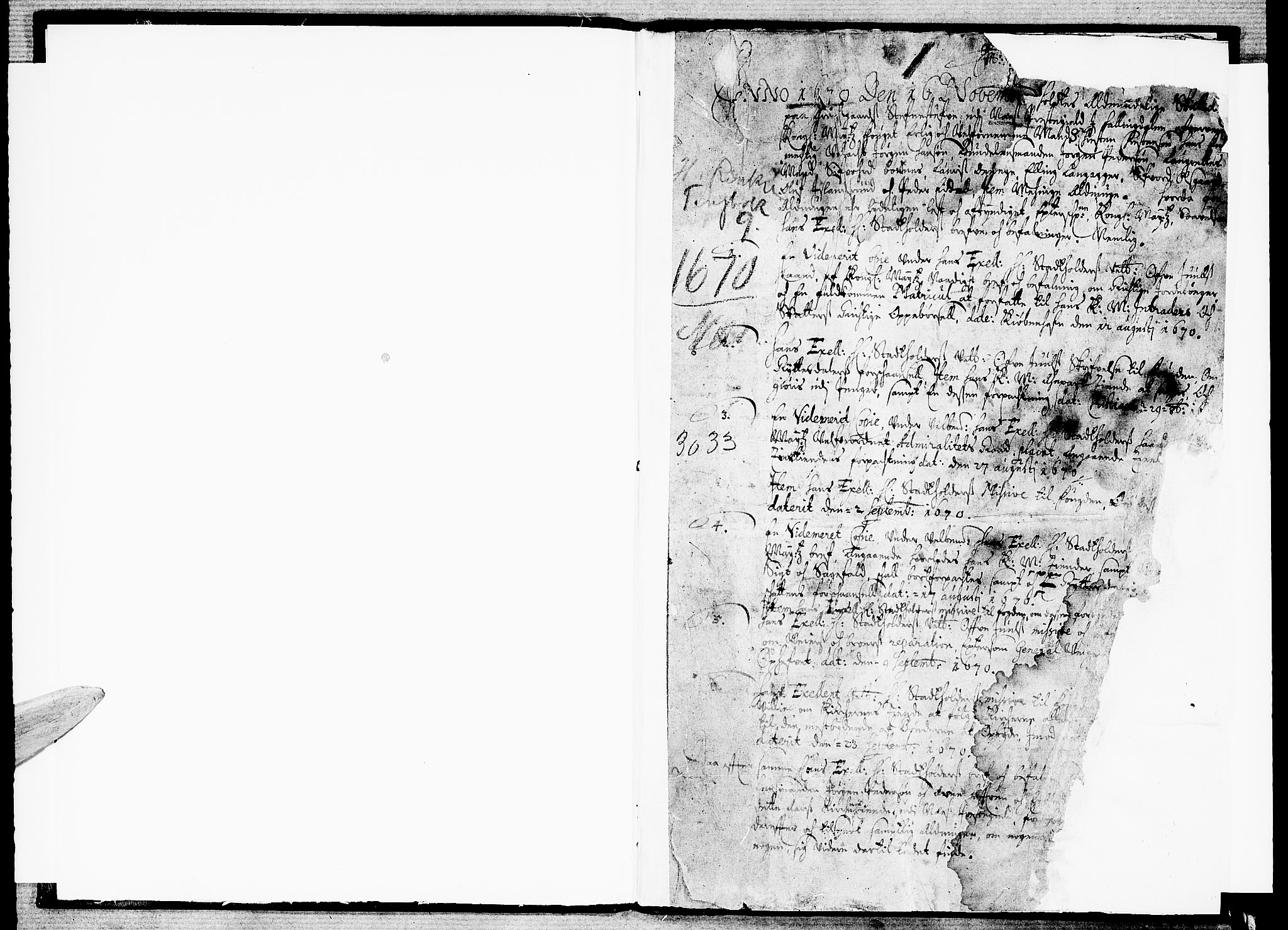 Ringerike og Hallingdal sorenskriveri, SAKO/A-81/F/Fa/Fab/L0001: Tingbok - Sorenskriveriet, 1670-1671
